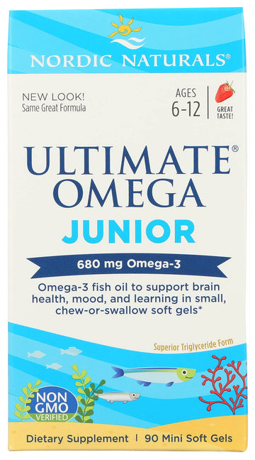 NORDIC NATURALS Junior Ultimate Omega Chewable Softgels, 680 Mg, 90 CT Nordic NaturalsAu supplements
