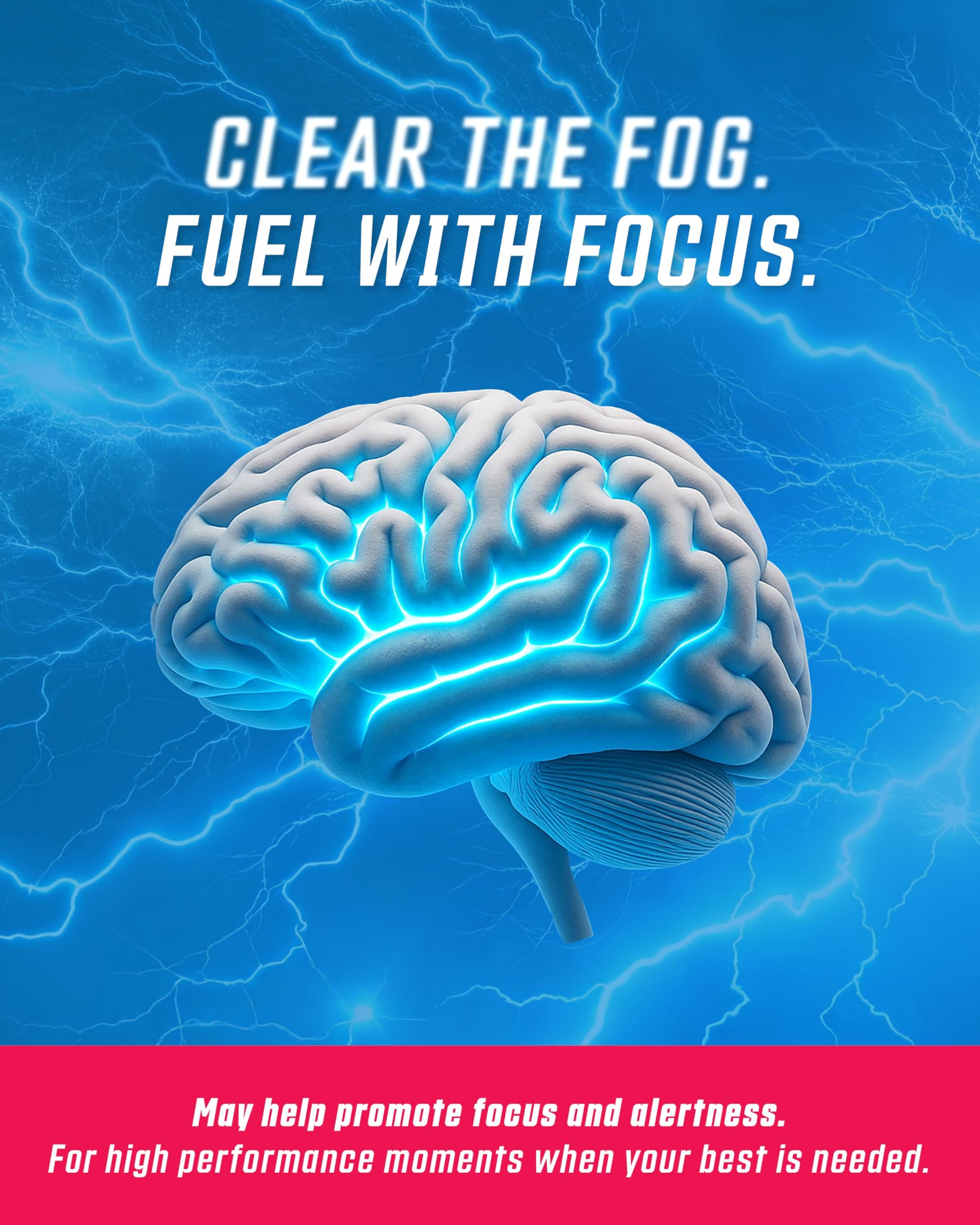 GRINDS Focus Pouches - Naturally Flavored with Nootropic Ingredients - Contains Alpha GPC and L-Theanine - Nicotine-Free, Sugar-Free - 3 Pack, 18 Pouches Per Can - Blue Raspberry GRINDSAu supplements