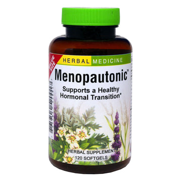 Herbs Etc. Menopautonic Softgels - Essential Supplement for Women - Hormonal Transition Support Supplement - Offers Menopausal Support with Dong Quai & Motherwort - 120 Softgels (120 Servings) Herbs Etc.Au supplements