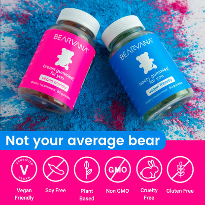 BEARVANA Gummies Combo Pack - Chest and Bum Gummies - Workout Aid - Women’s BEARVANAUS supplements