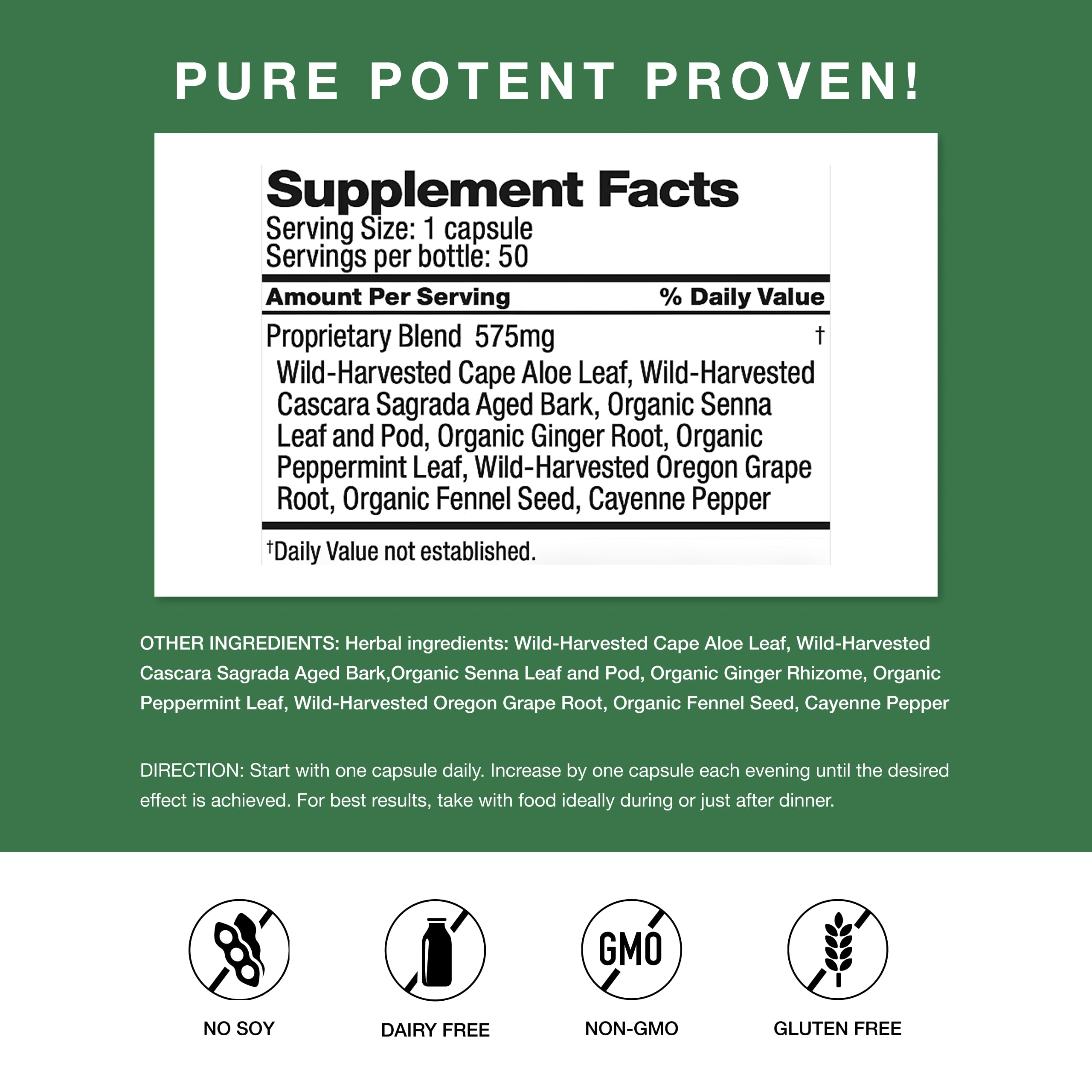 Simply Herbs Easy Go Bowel Mover - Adult Cleansing Supplement for Colon Health Support - Bowel Movement Aid - Stool Softener - Daily-Use Laxative - Plant-Based Ingredients - Vegan - 50 Count Dr. Schulze'sAu supplements