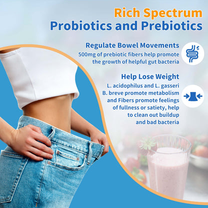 ZEBORA Probiotics for Women, Men and Kids, Prebiotics and Probiotics Powder ZEBORAUS supplements