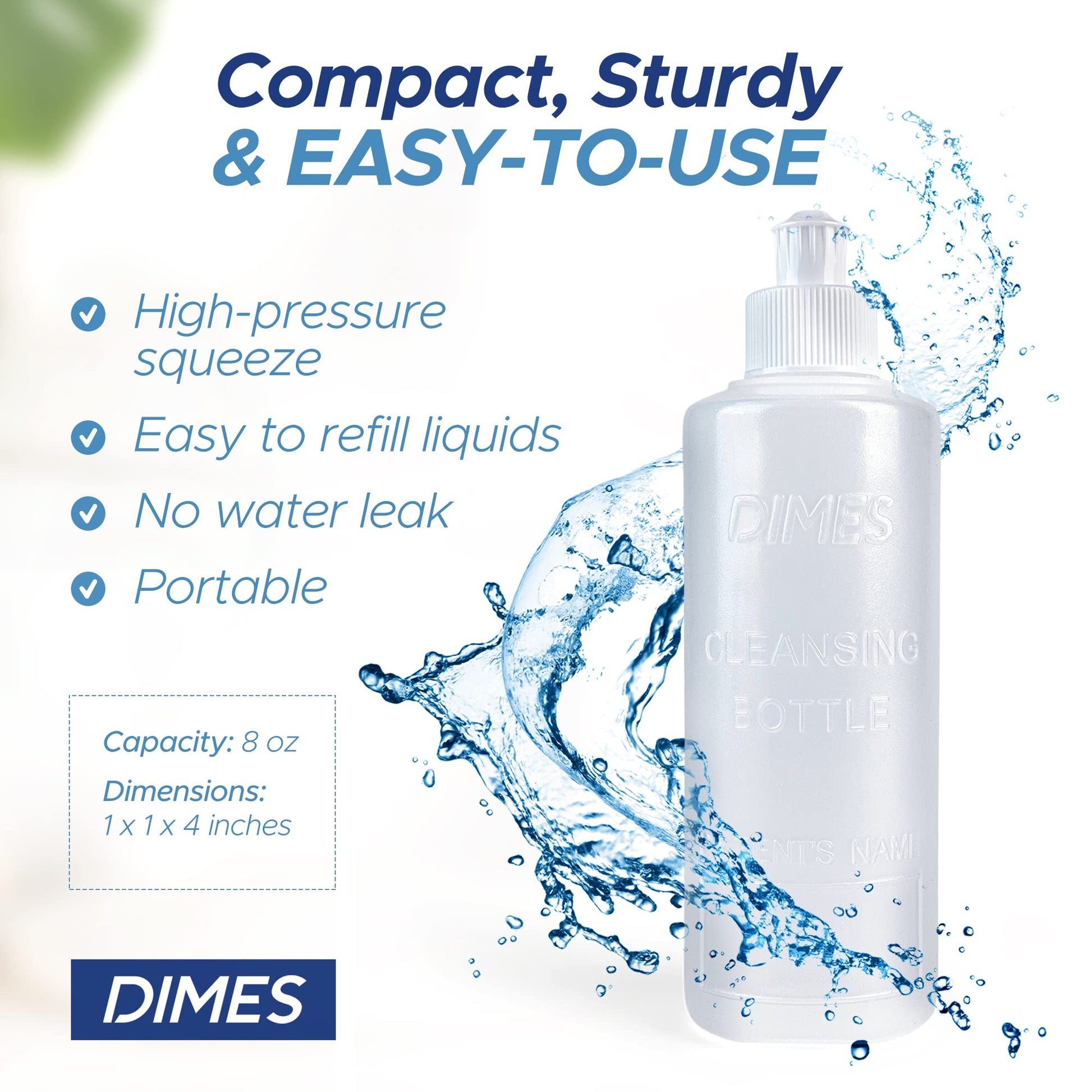 Dimes Perineal Lavette Irrigation Bottle 8 oz (Pack of 3). - Peri Bottle for Postpartum Care DimesAu supplements