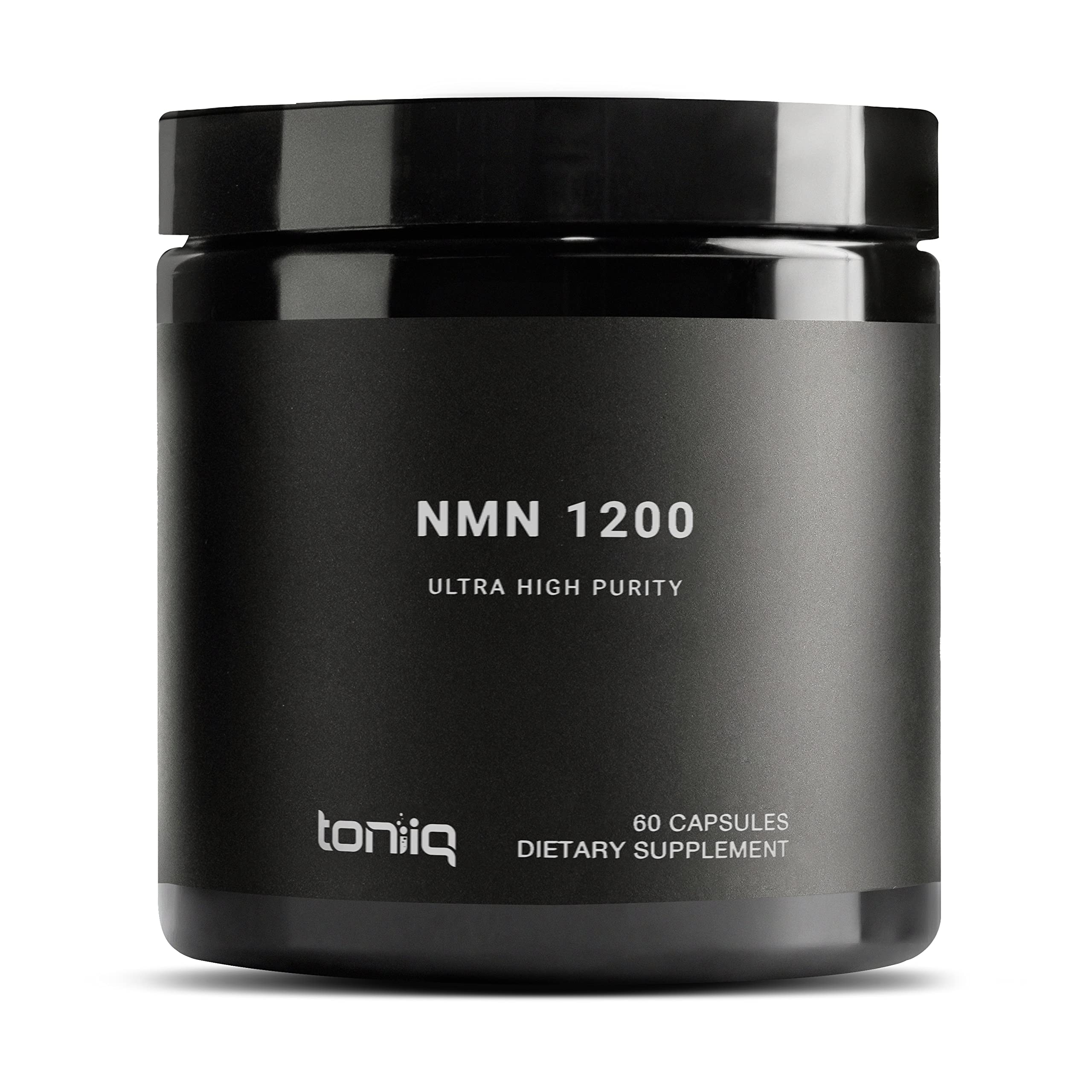 Toniiq NMN Supplement 1200mg - Third Party Tested Stabilized Capsules - 98% Highly Purified for NAD + - 60 Capsules Nicotinamide Mononucleotide Booster Supplement ToniiqAu supplements