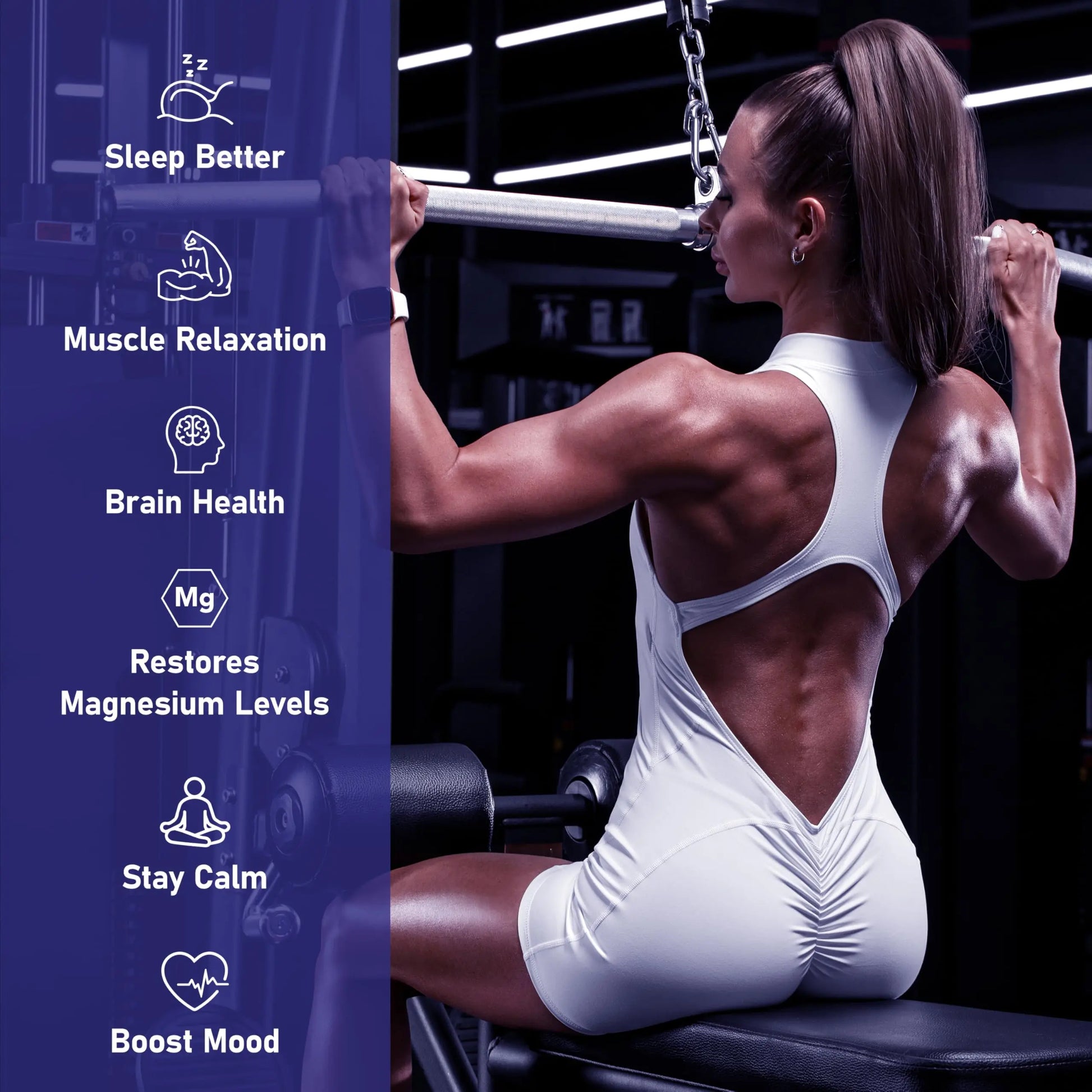 Magnesium 7 Complex for Women 1600mg, Magnesium Glycinate 600mg 7 High Absorption Magnesium Supplement with Citrate, Malate, Chelate, Taurate, Gluconate, Aspartate & Ascorbate for Sleep, 60 Capsules VIVI Youthnz supplements