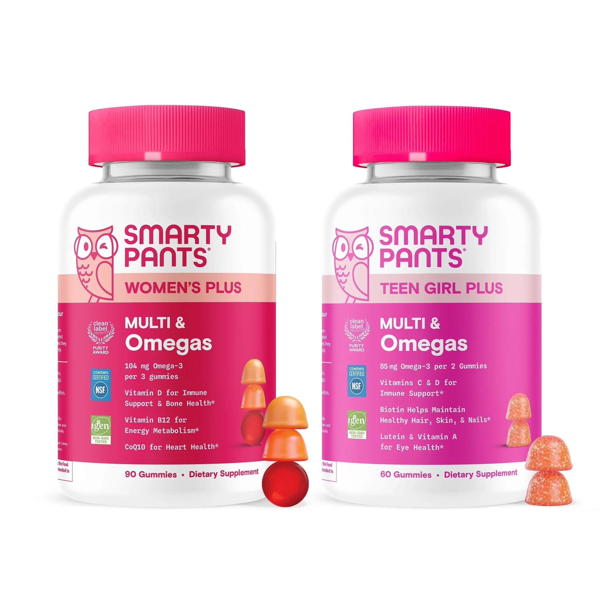 SmartyPants Mother & Daughter Daily Nutrition Bundle: Women’s + Teen Girl Multivitamin Gummies with Omega-3, Biotin, Vitamins D3, B12, A SmartyPantsAu supplements