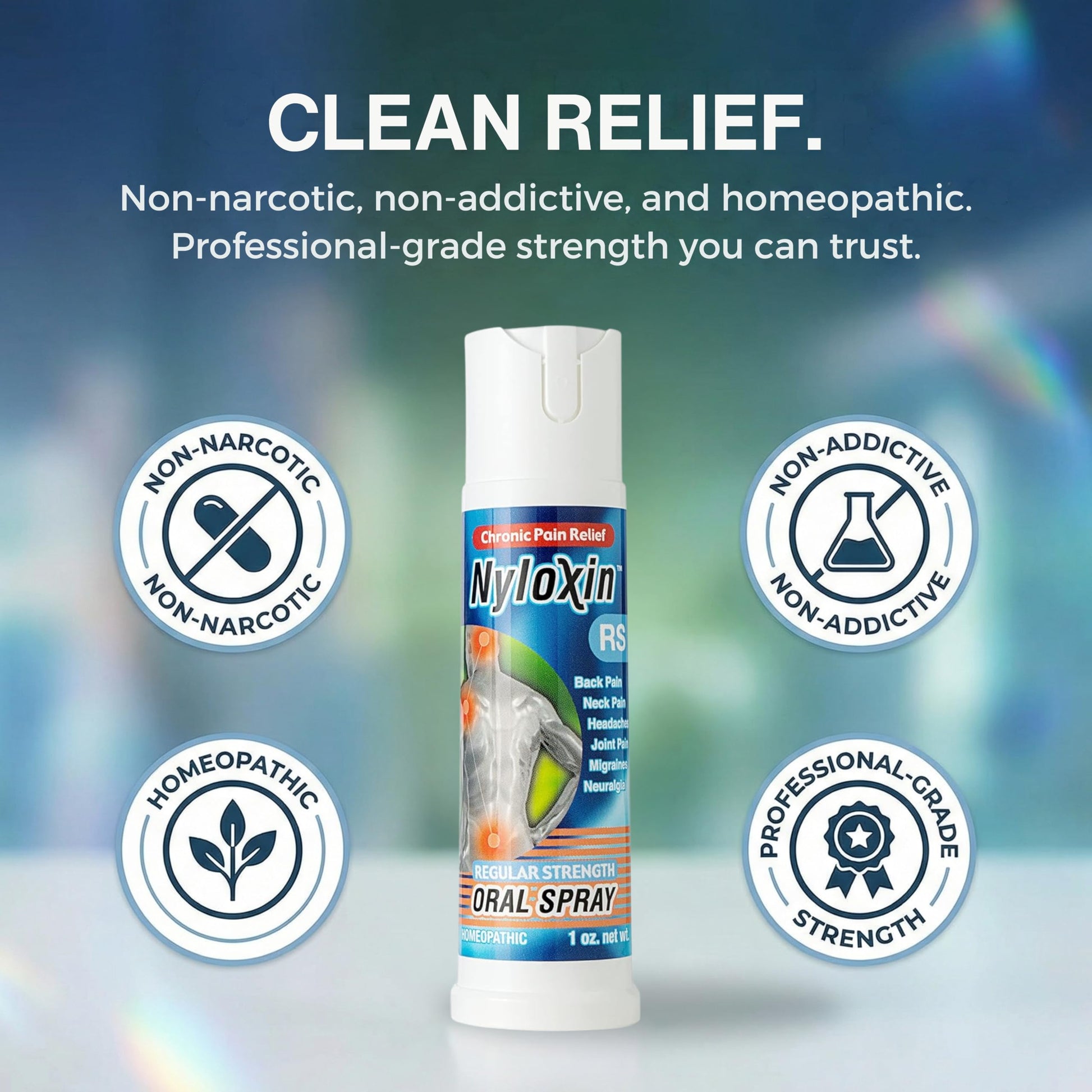 Nyloxin Oral Spray Arthritis Pain Relief, Professional Grade Pain Reliever for Back, Nerve, Knee, Foot, Muscle and Joint Pain Relief and Neuropathy Support (1 oz) (Orange Flavor) NyloxinAu supplements