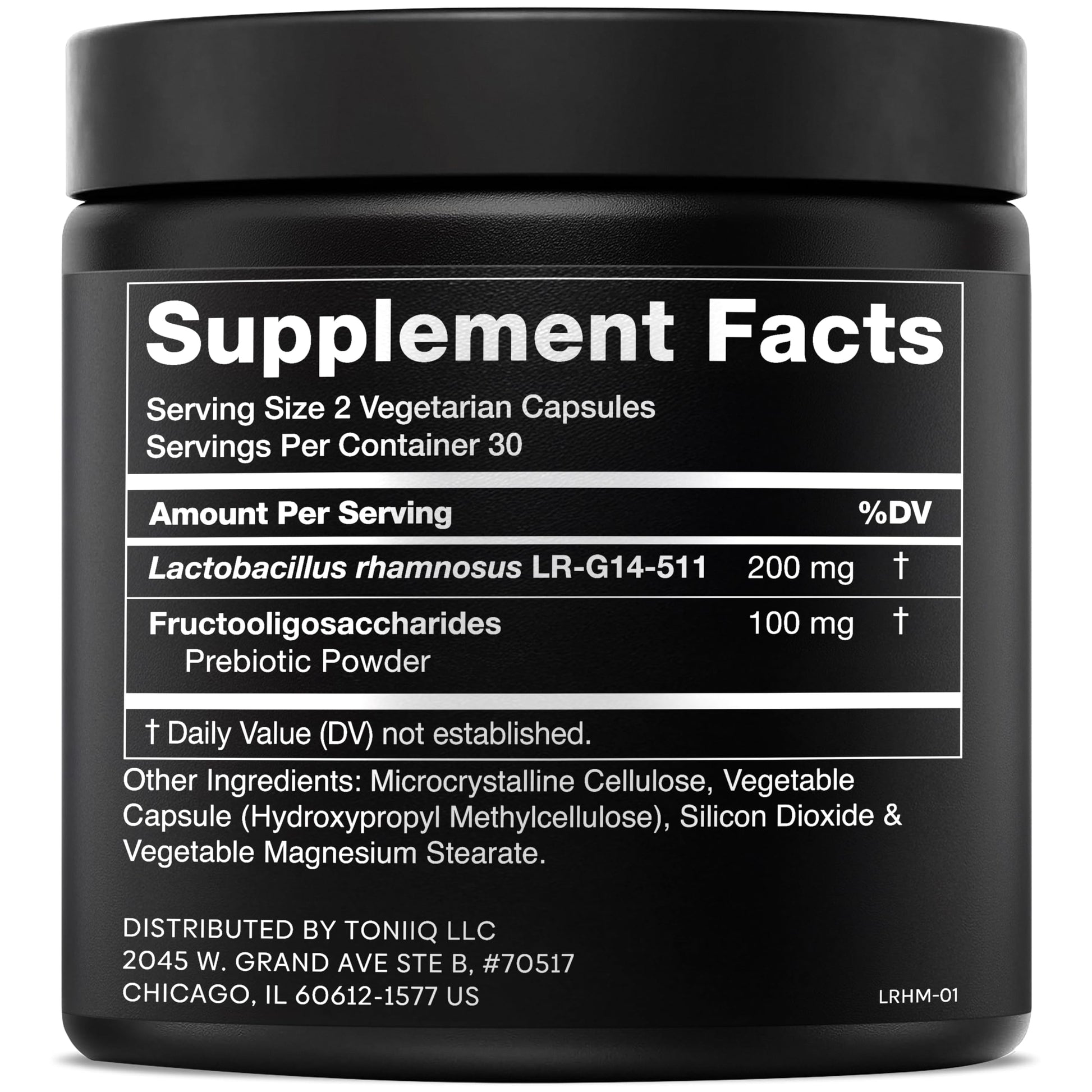 Toniiq Lactobacillus Rhamnosus – Ultra High Strength 100B CFU with Prebiotic FOS – Delayed Release Capsules – Third-Party Lab Tested – 60 Capsules ToniiqAu supplements