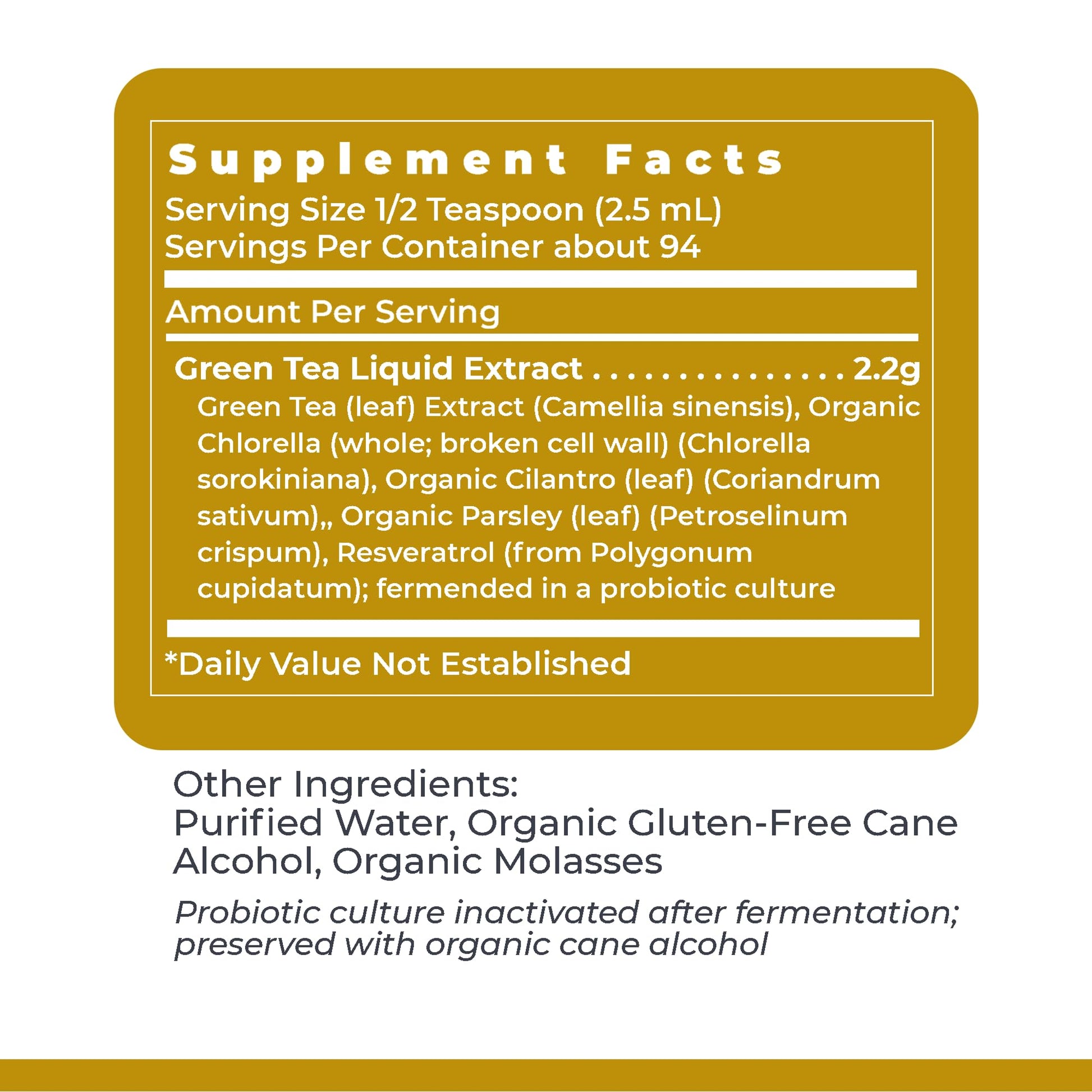 Premier Research Labs Green Tea-ND - Probiotic Fermented Green Tea Extract Supplement with ECGC, Camellia Sinensis Liquid, Supplement Drops for Adults, Vegan Friendly - 8 Fl Oz Bottle Premier Research LabsAu supplements