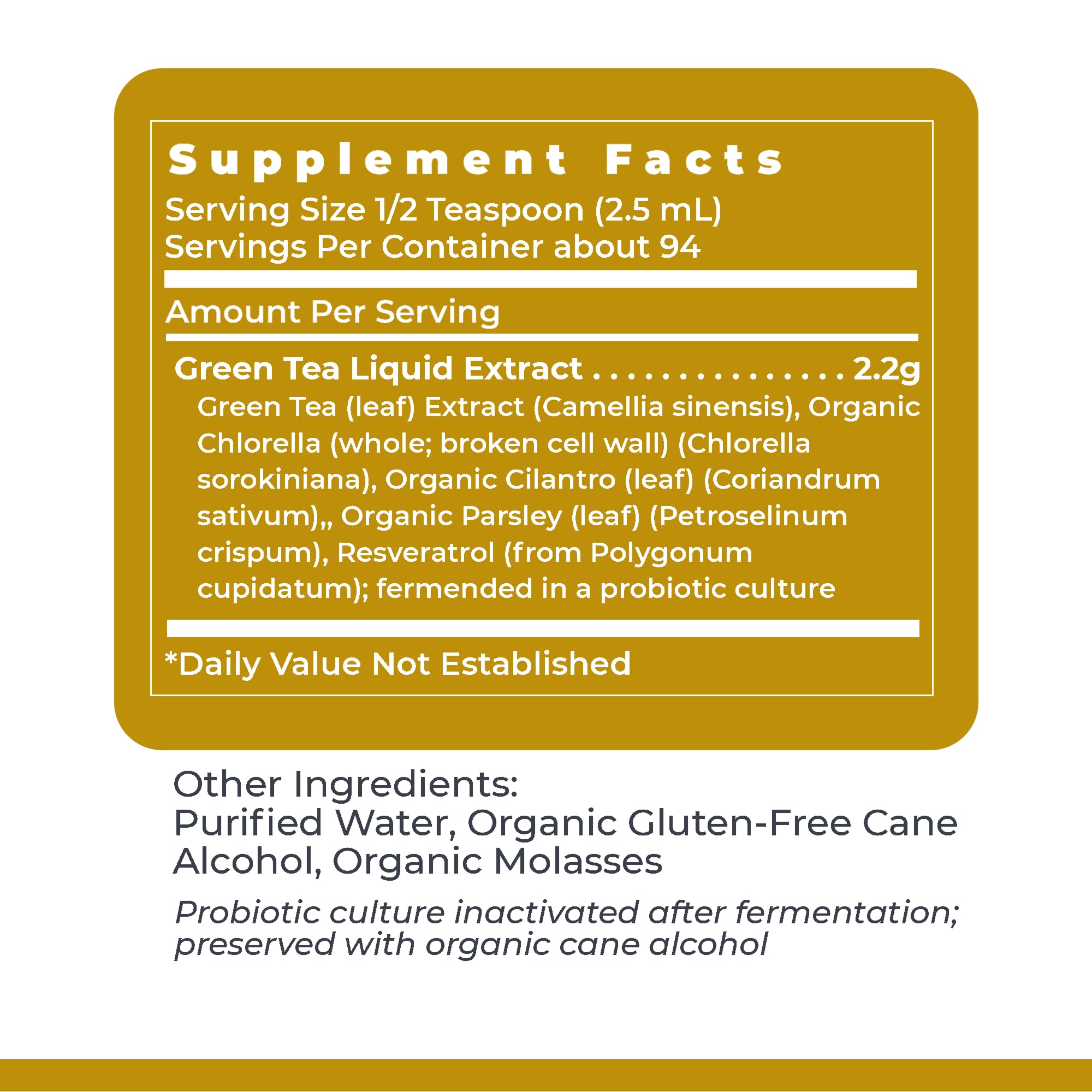 Premier Research Labs Green Tea-ND - Probiotic Fermented Green Tea Extract Supplement with ECGC, Camellia Sinensis Liquid, Supplement Drops for Adults, Vegan Friendly - 8 Fl Oz Bottle Premier Research LabsAu supplements