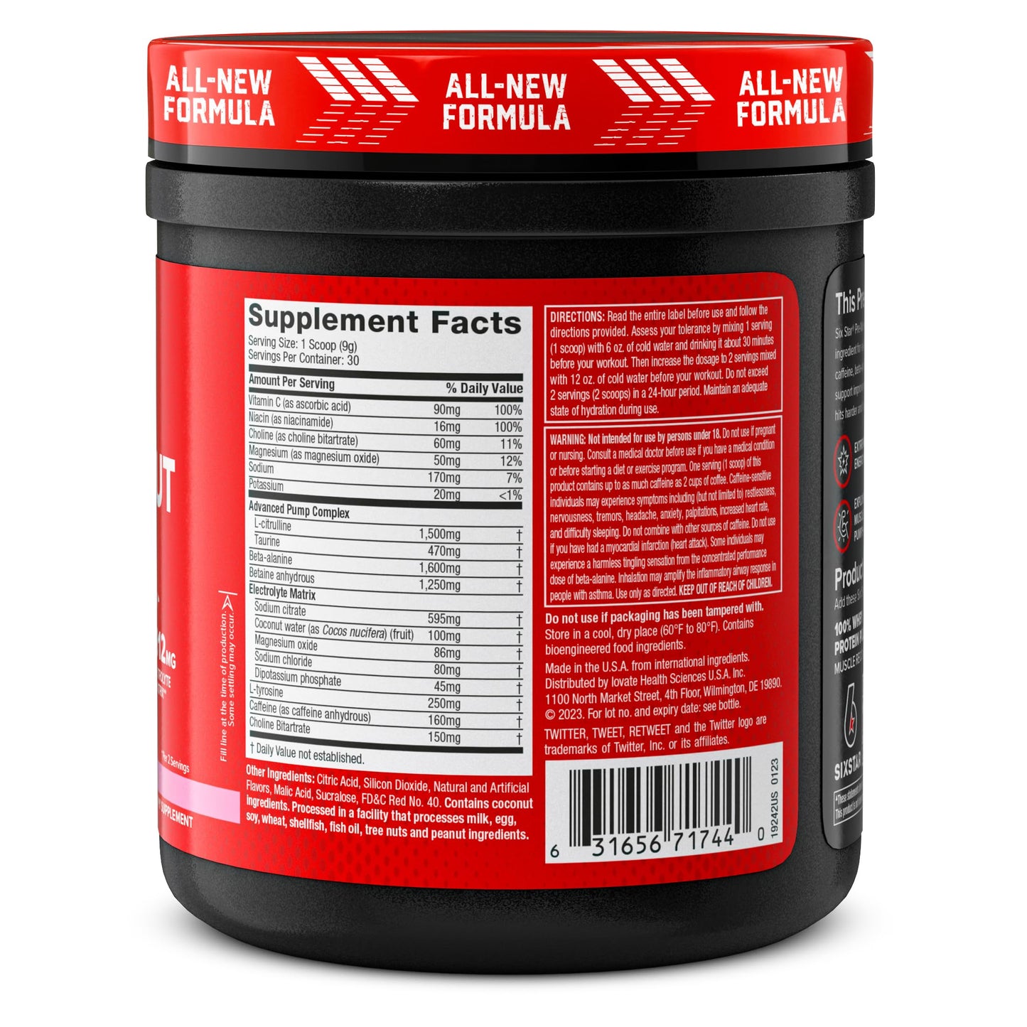 Six Star Pre-Workout Explosion 2.0 Pink Lemonade - Pre-Workout Powder, Explosive Energy Six StarUS supplements