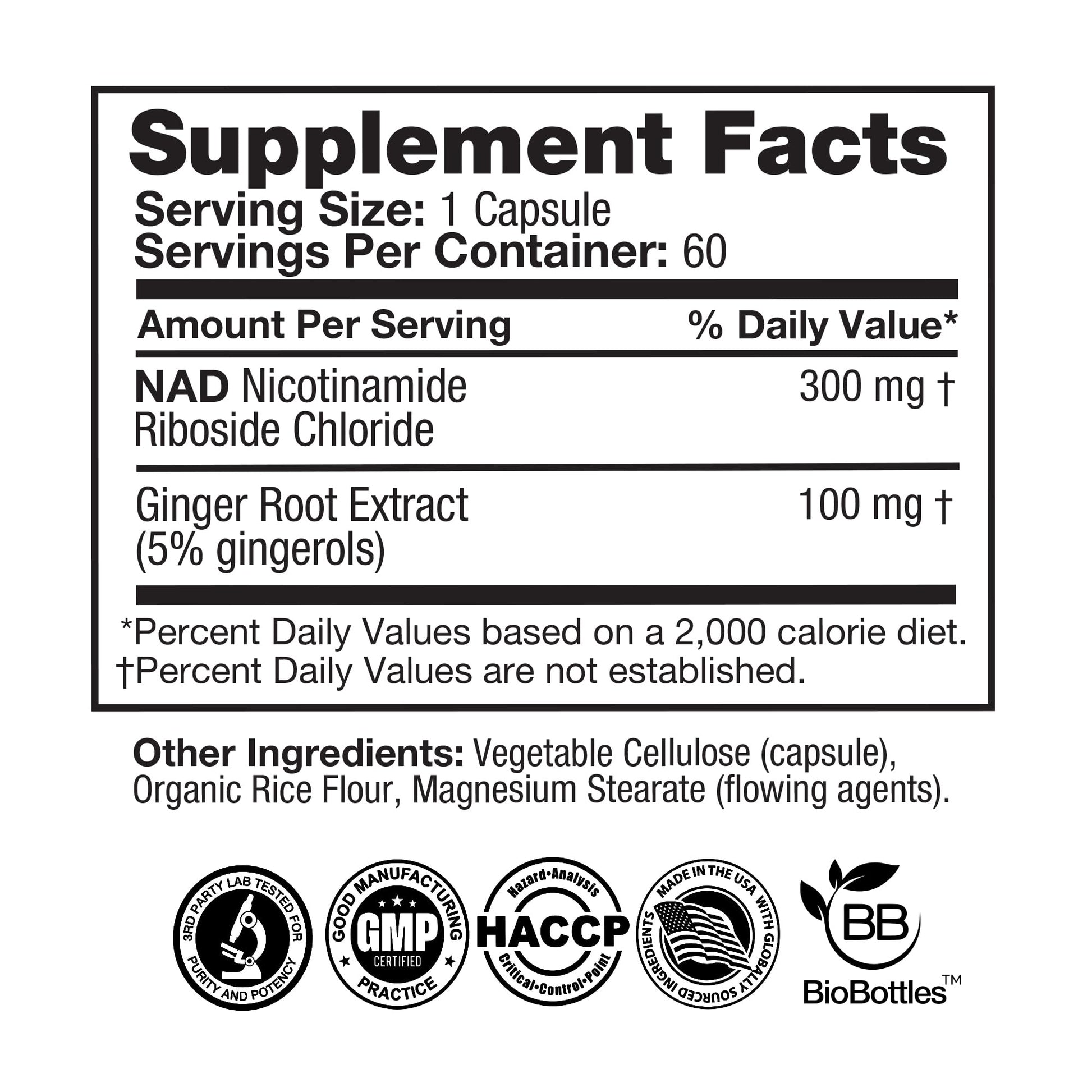 Feelgood Company NAD+ Supplement - Anti-Aging & Cellular Energy Support - Supports Energy, Cognitive Function & Cellular Health - 60 Capsules - NAD+ Precursor FeelGood SuperfoodsAu supplements