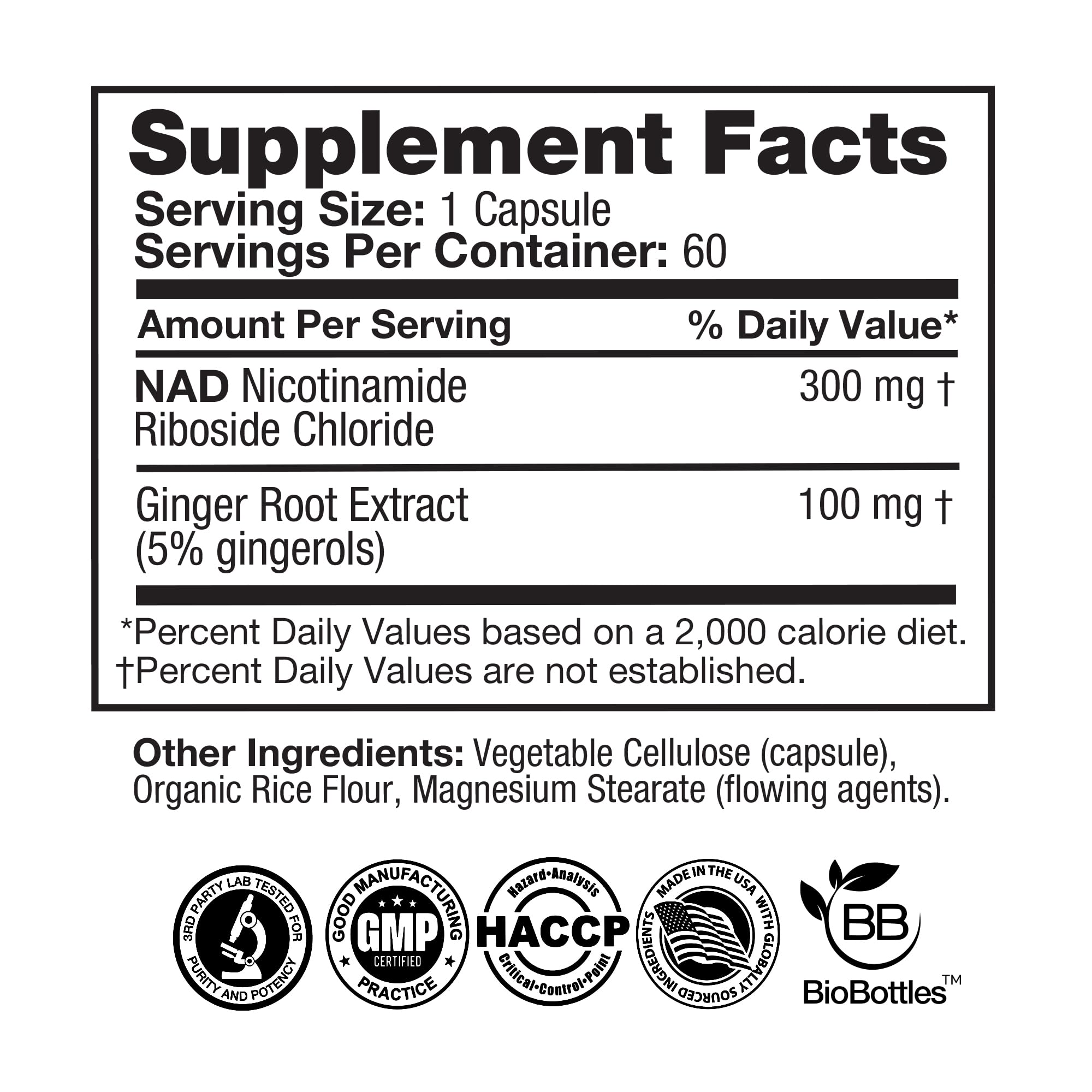 Feelgood Company NAD+ Supplement - Anti-Aging & Cellular Energy Support - Supports Energy, Cognitive Function & Cellular Health - 60 Capsules - NAD+ Precursor FeelGood SuperfoodsAu supplements