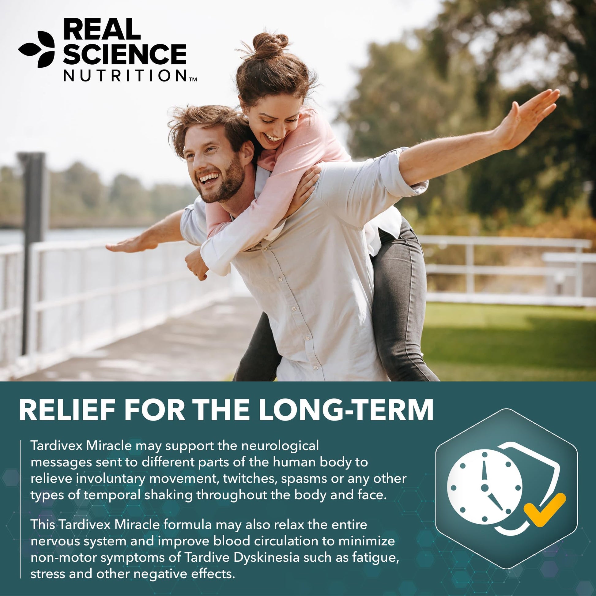 Real Science Tardivex All Natural Nerve Support Supplement for Neurological Balance - Includes Vinitrox, GABA & Essential Vitamins for Controlled Movement & Coordination - Made in USA, 60 Caps Real Science NutritionAu supplements
