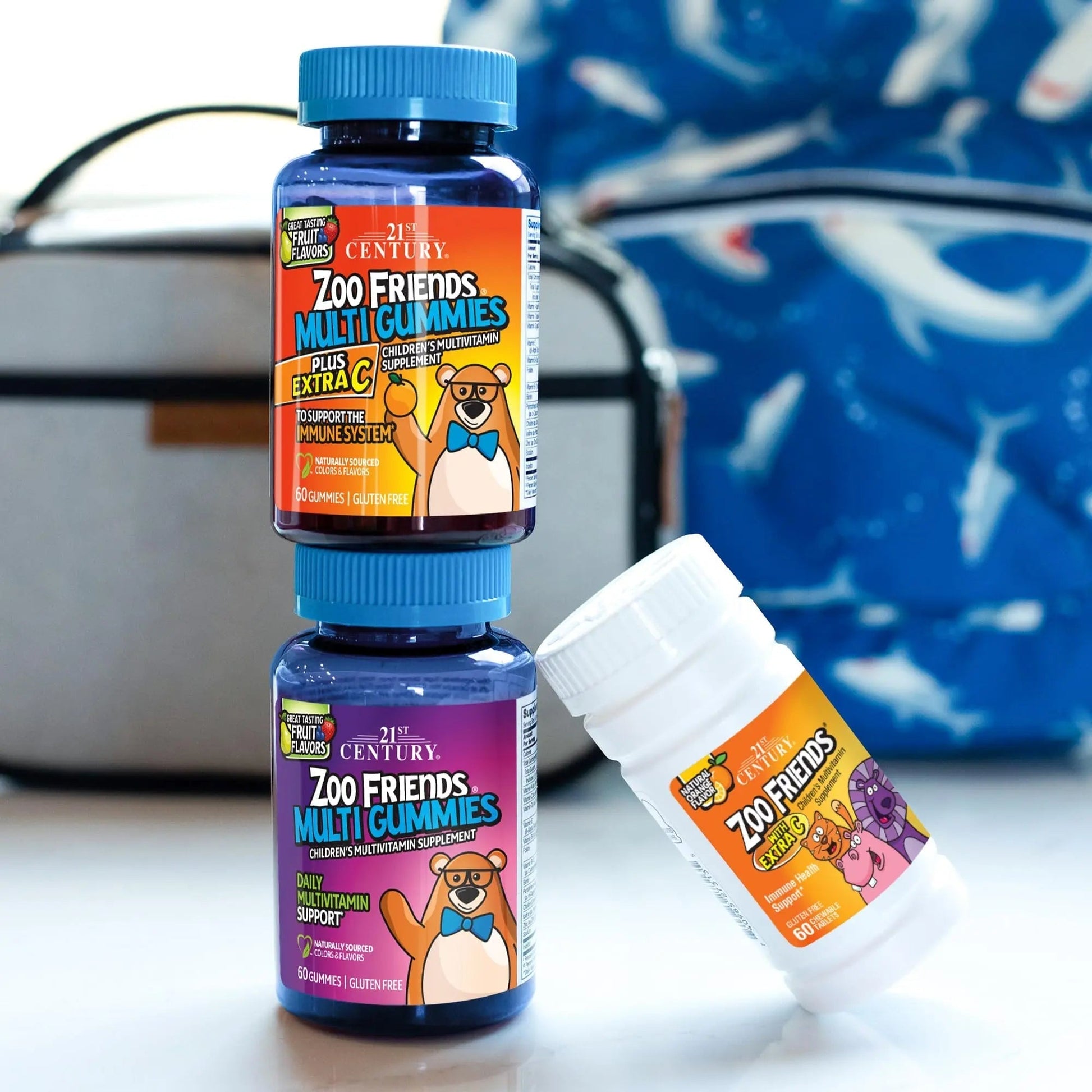 21st Century Zoo Friends with Extra C Chewable Tablets, 60 Count 21st CenturyAu supplements