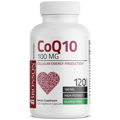 Bronson CoQ10 100 MG High Potency Cellular Energy Production, 120 Vegetarian Capsules BronsonUS supplements