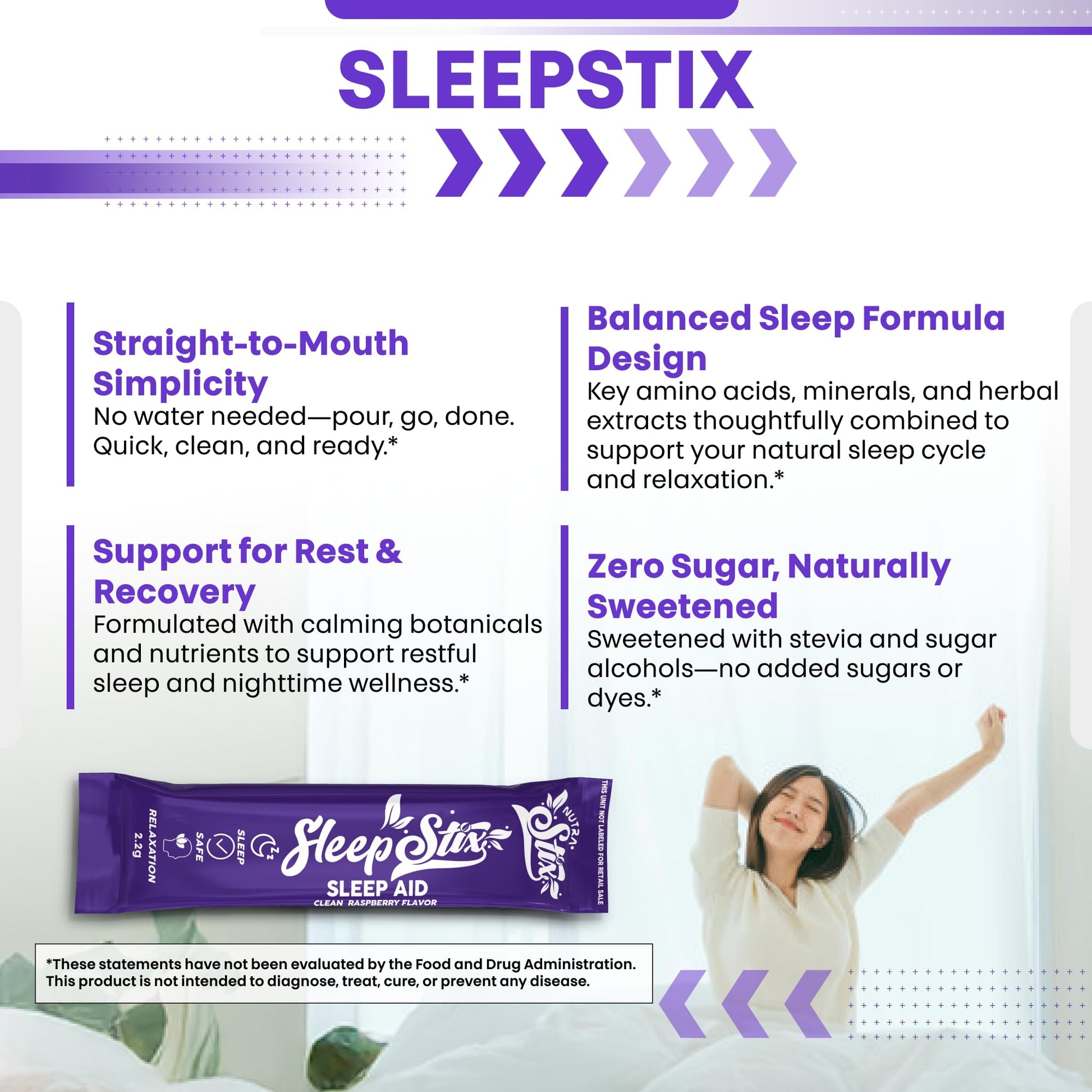 Sleep Aid Melatonin Powder Tryptophan Glycine Valerian Root Magnesium For Sleep Lemon Balm L Theanine Magnesium Glycinate Zinc Sleep Aid Myo Inositol GABACalm B6 5 HTP Stress Relief 20 Stix Clean NutraceuticalsAu supplements