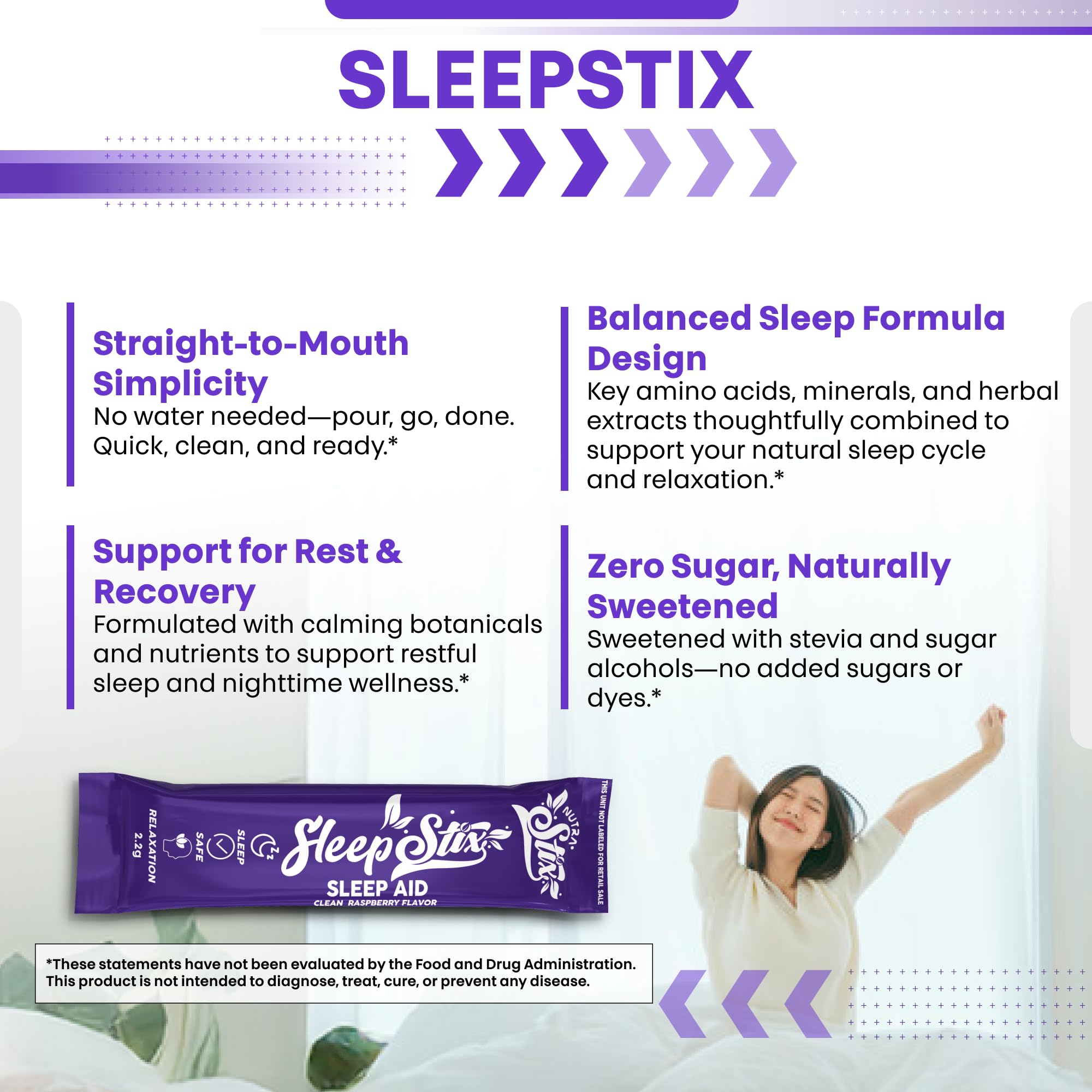 Sleep Aid Melatonin Powder Tryptophan Glycine Valerian Root Magnesium For Sleep Lemon Balm L Theanine Magnesium Glycinate Zinc Sleep Aid Myo Inositol GABACalm B6 5 HTP Stress Relief 20 Stix Clean NutraceuticalsAu supplements