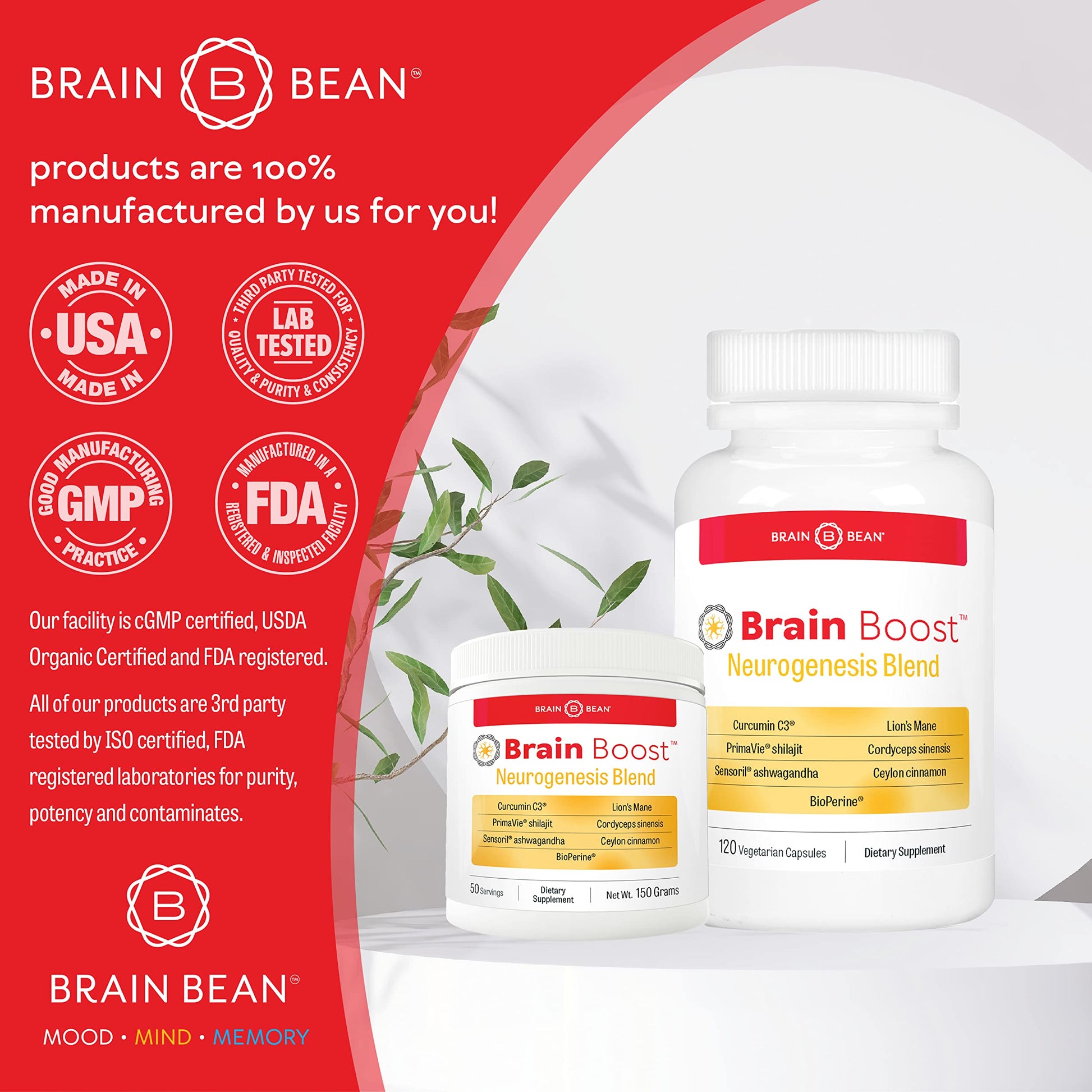 Brain Bean Brain-Boost (Formerly Brain BeanAu supplements