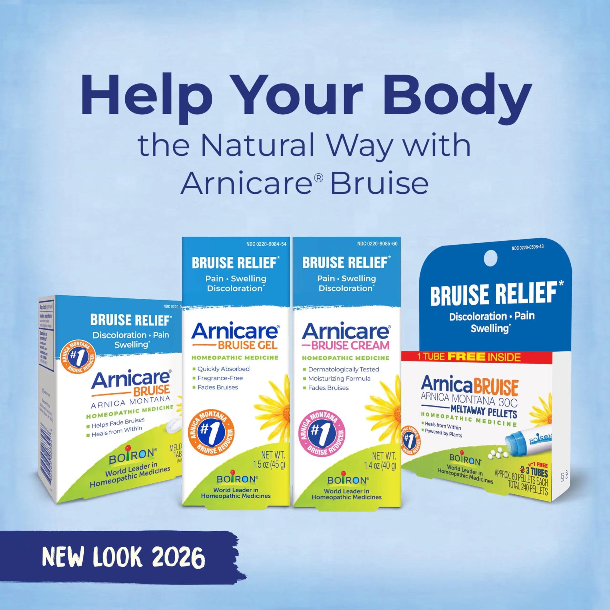 Boiron Arnicare Bruise Cream for Pain Relief from Bruising and Swelling or Discoloration from Injury - 1.4 oz BoironAu supplements