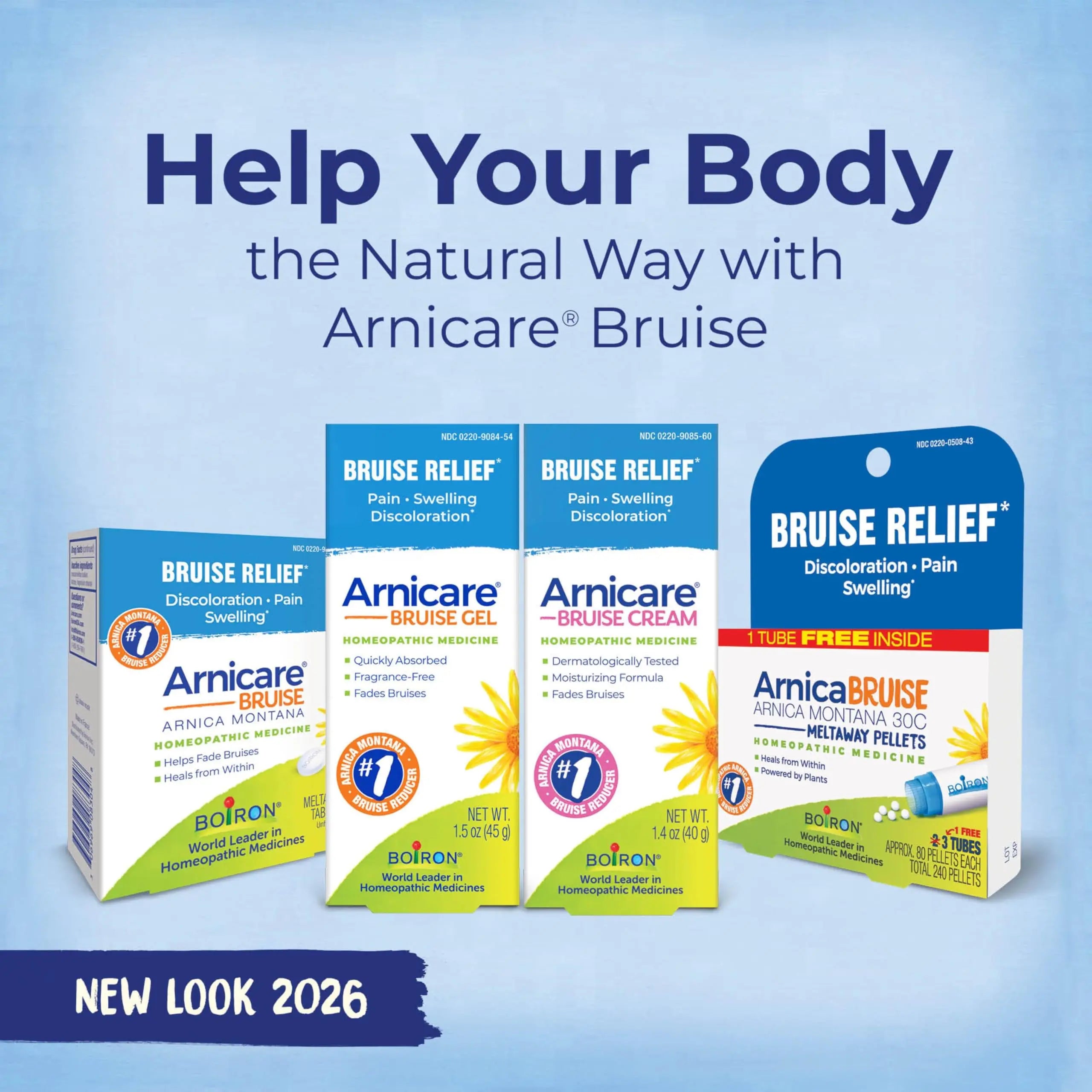 Boiron Arnicare Bruise Cream for Pain Relief from Bruising and Swelling or Discoloration from Injury - 1.4 oz BoironAu supplements