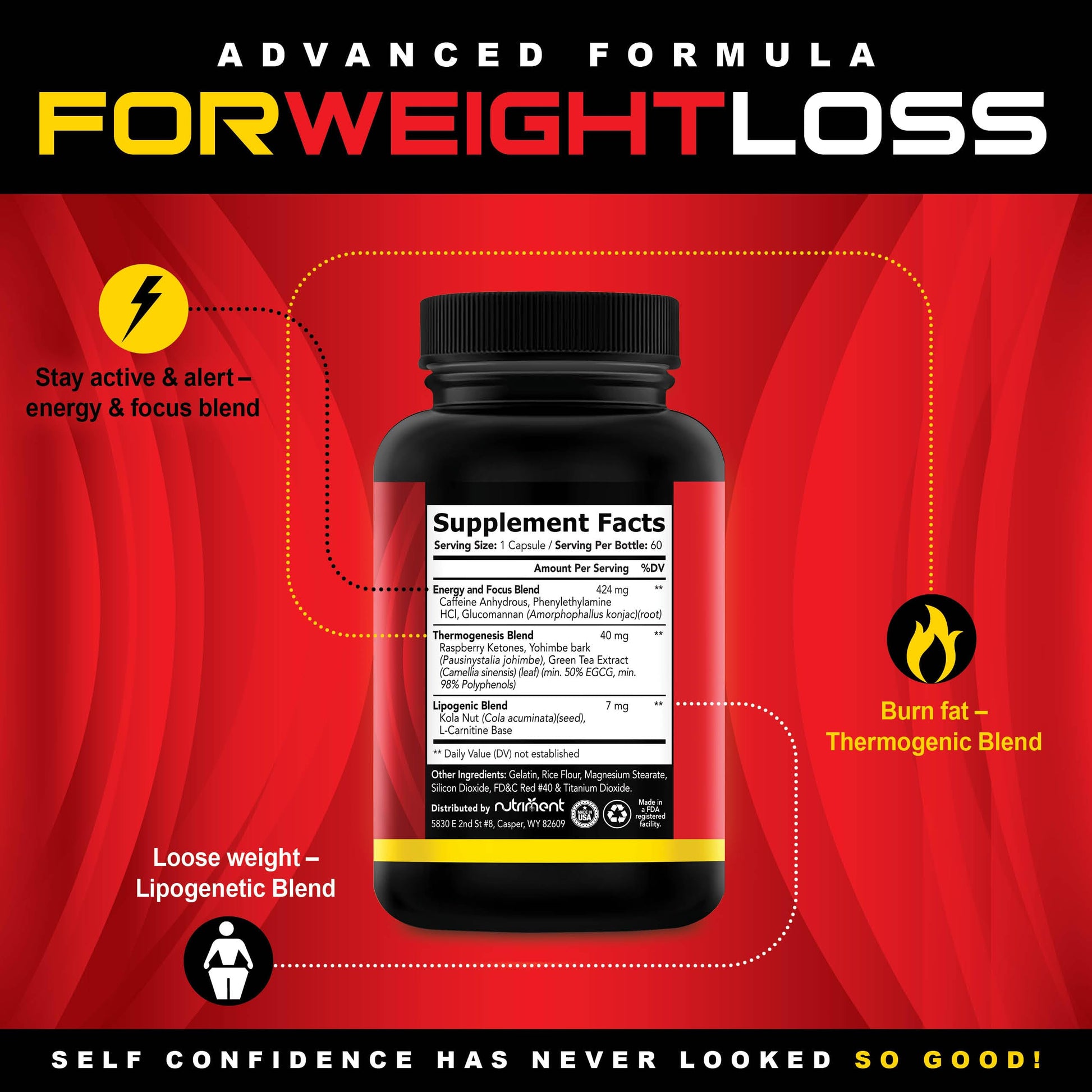 Nutriment Quick Ten - Best Weight Loss Pills - Natural Metabolism Booster NutrimentUS supplements