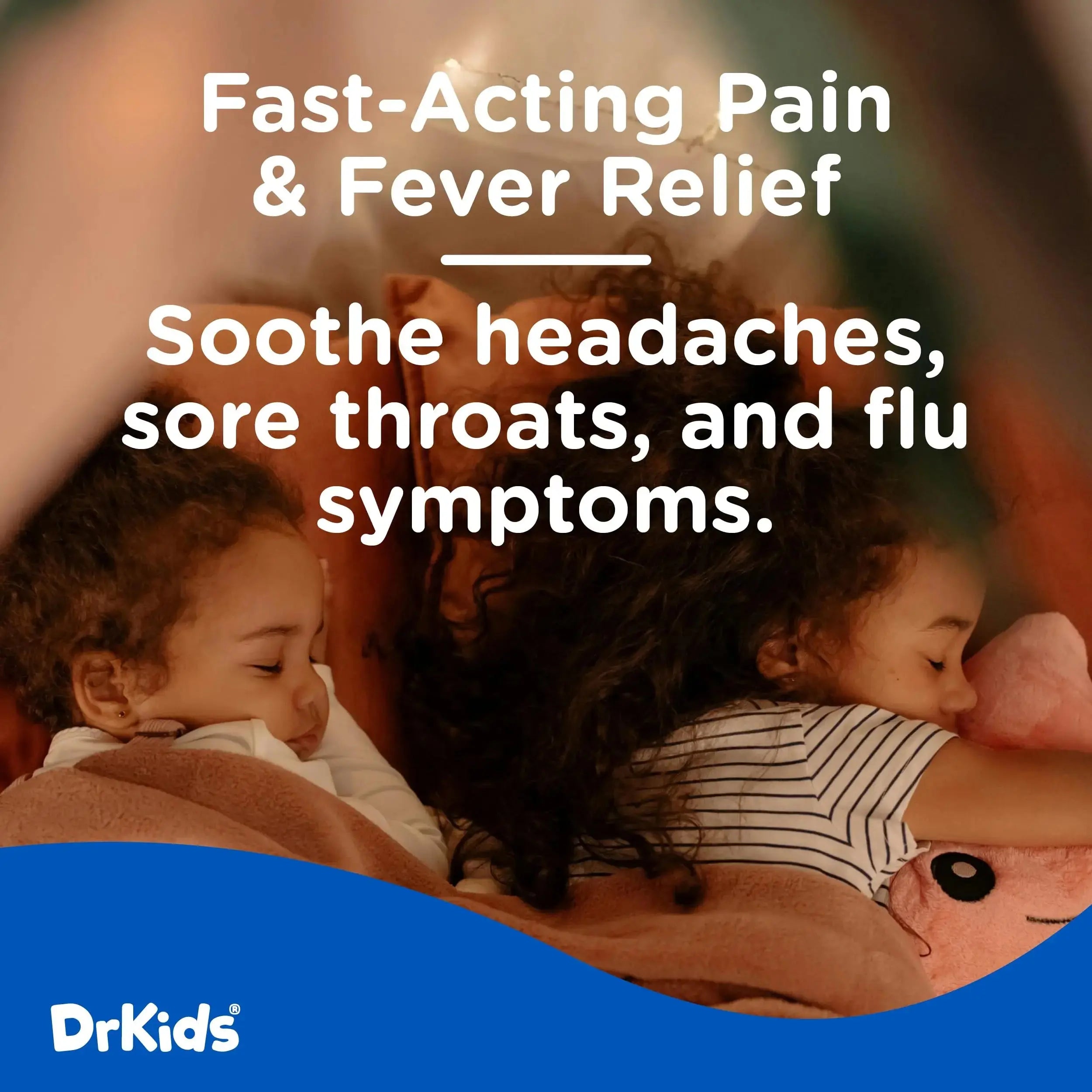 Dr. Kids Children’s Pain and Fever Chewable Gels – Pain Relief and Fever Reducer for Kids Ages 2–11, 80 mg Chewable Acetaminophen for Headache, Sore Throat, Cold & Flu, Pineapple Flavor, 26 Count Dr. KidsAu supplements
