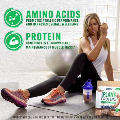 Applied Nutrition Plant Protein Powder – Critical Plant Vegan Protein Shake with SOYA, Pea, Brown Rice Proteins Applied NutritionUS supplements