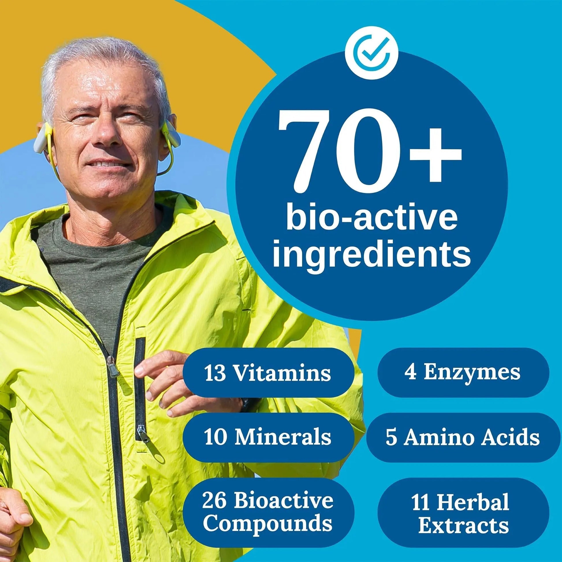 Xtendlife Total Balance Men’s Multivitamin for Immune, Heart, Digestive & Cellular Health - Daily Support XtendlifeAu supplements
