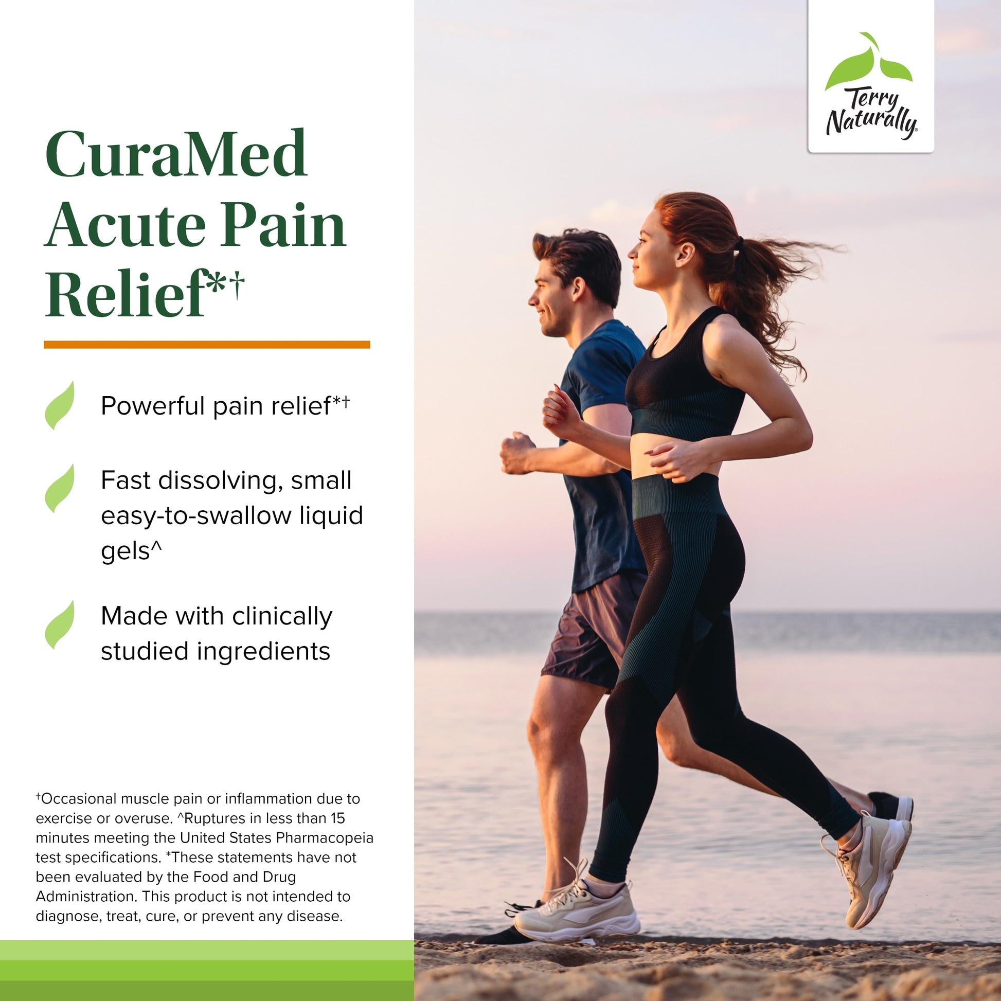 Terry Naturally CuraMed Acute Pain Relief - Supplement with BCM-95 Curcumin & BOS-10 Boswellia - Black Sesame Seed Oil to Support Relief of Occasional Discomfort - 60 Liquid Gels Terry NaturallyAu supplements