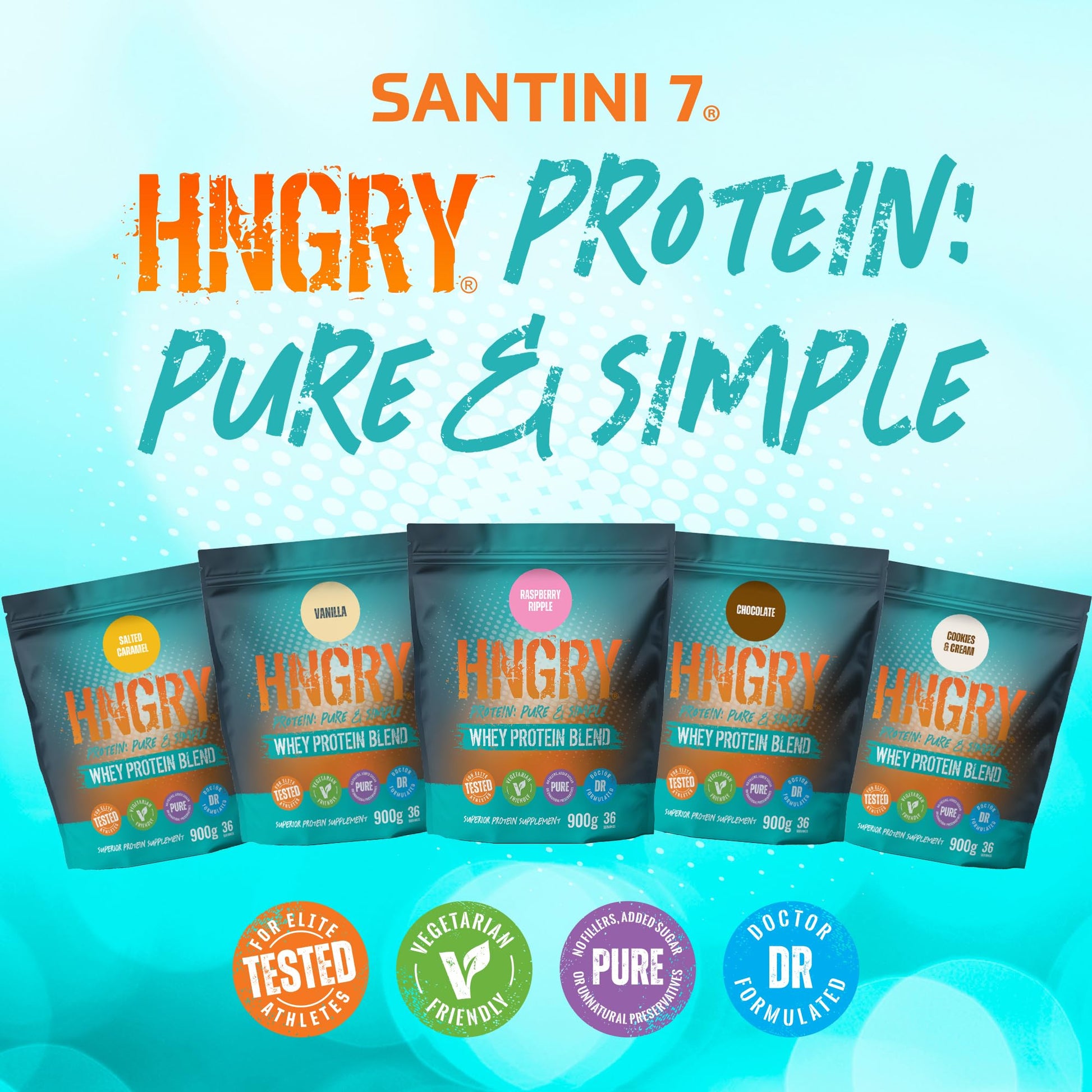 HNGRY Protein Whey Protein Powder Shake with 80% Protein Whey, 900g and 36 Servings HNGRY ProteinAu supplements