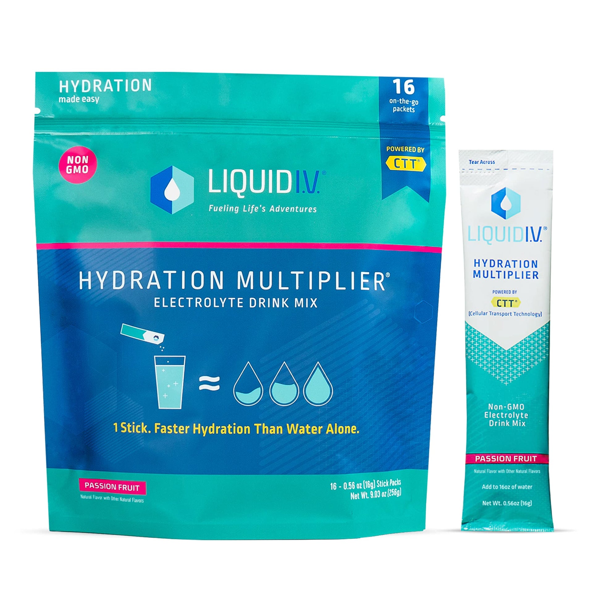 Liquid I.V. Hydration Multiplier - Passion Fruit - Hydration Powder Packets | Electrolyte Liquid I.V.Au supplements