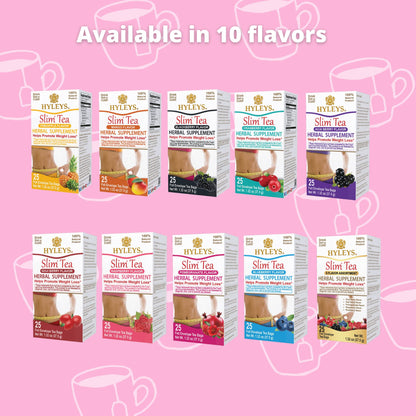 Hyleys Slim Tea Raspberry Flavor - Weight Loss Herbal Supplement Cleanse and Detox HYLEYSUS supplements