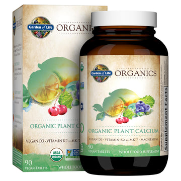 Garden of Life Calcium Supplement with Magnesium & Organic Vitamin D3 K2, Made from Whole Foods, Gluten-Free, 90 Count Garden of LifeAu supplements