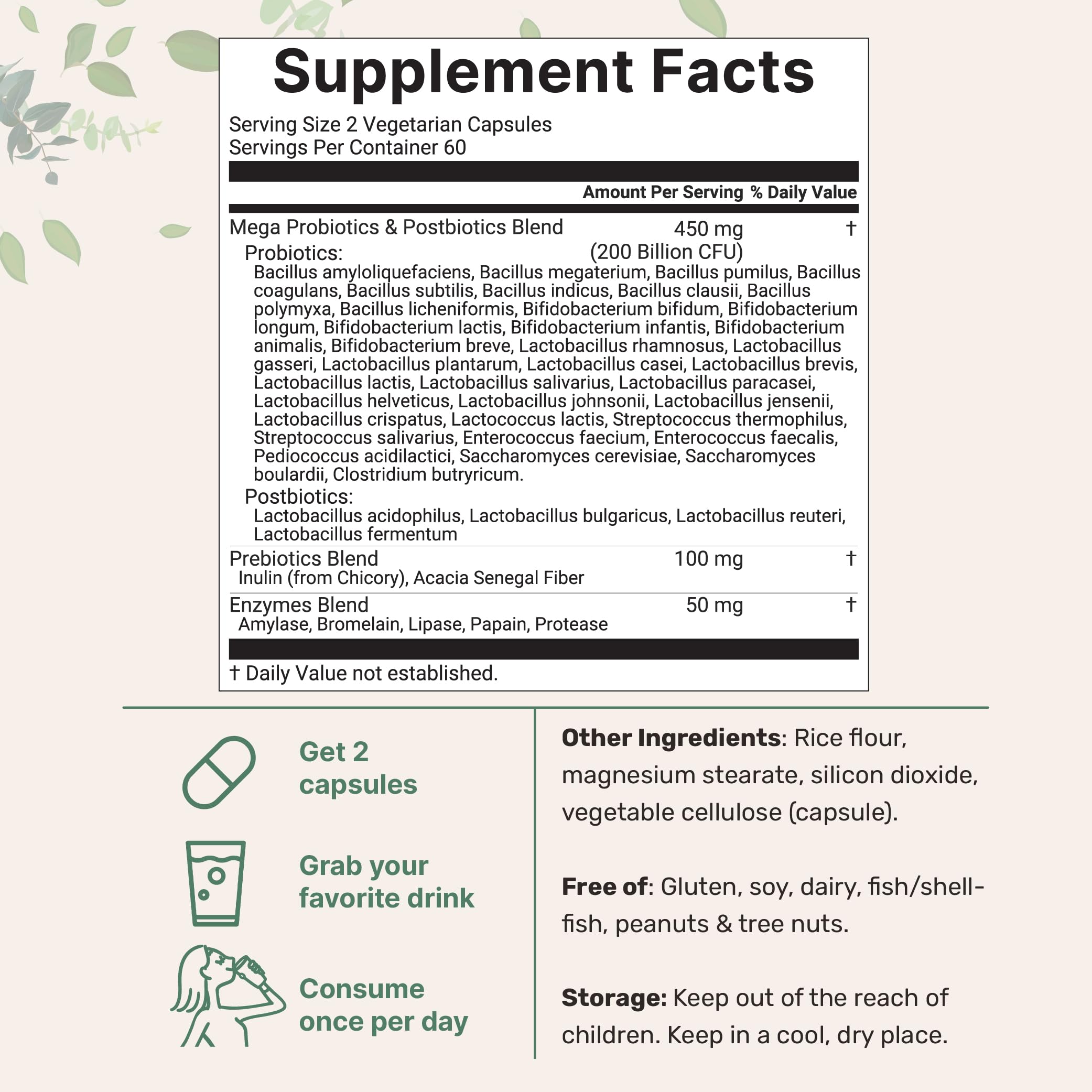 Micro Ingredients Probiotics 200 Billion CFU, 120 Veggie Capsules | Mega Probiotics for Men & Women | 40 Strains with Prebiotics, Postbiotics & Digestive Enzymes | Gut, Immune & Digestive Health Micro IngredientsAu supplements