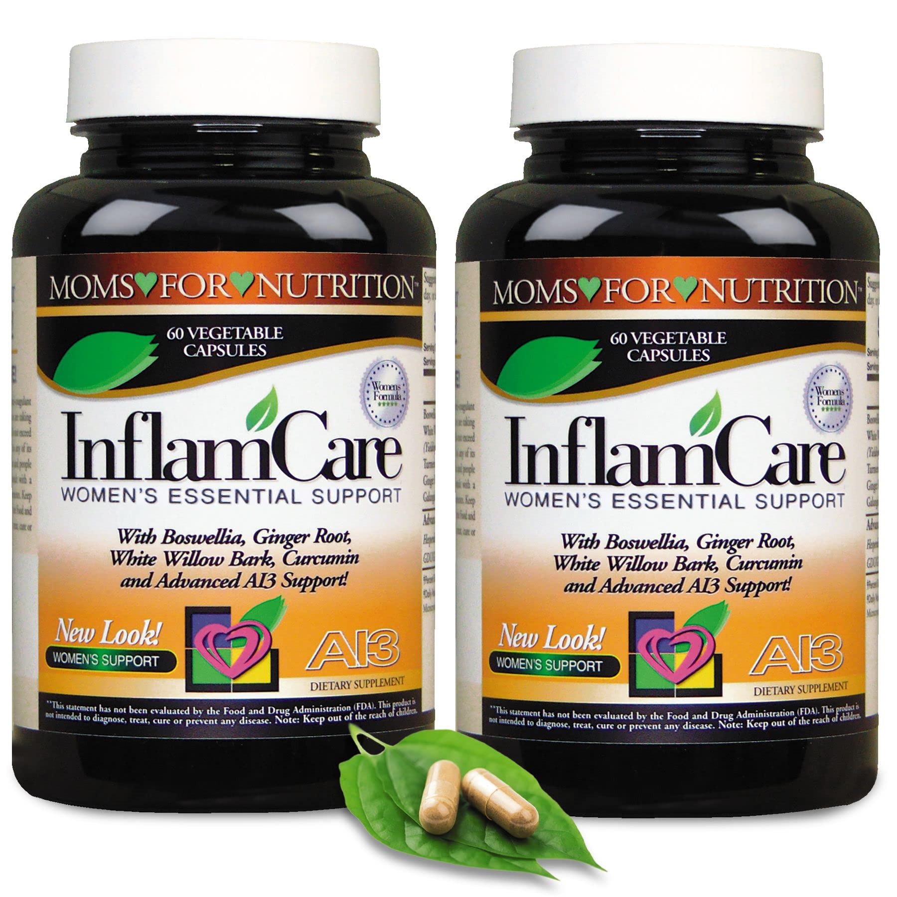 Moms For Nutrition 3 Bottles - InflamCare 3000MG Women’s Formula Gluten Free - 180 Count Moms For NutritionAu supplements