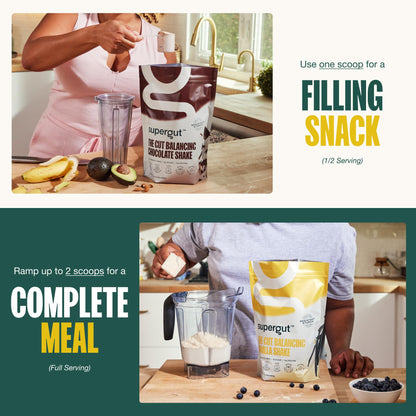 Supergut Prebiotic Shakes | Meal Replacement | Gut Health | Appetite Suppressant | High Protein and Fiber SupergutUS supplements