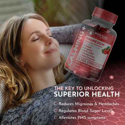 Magnesium Glycinate Gummies - 1000 mg - Magnesium Supplement to Support WELLNESS LABSRXUS supplements