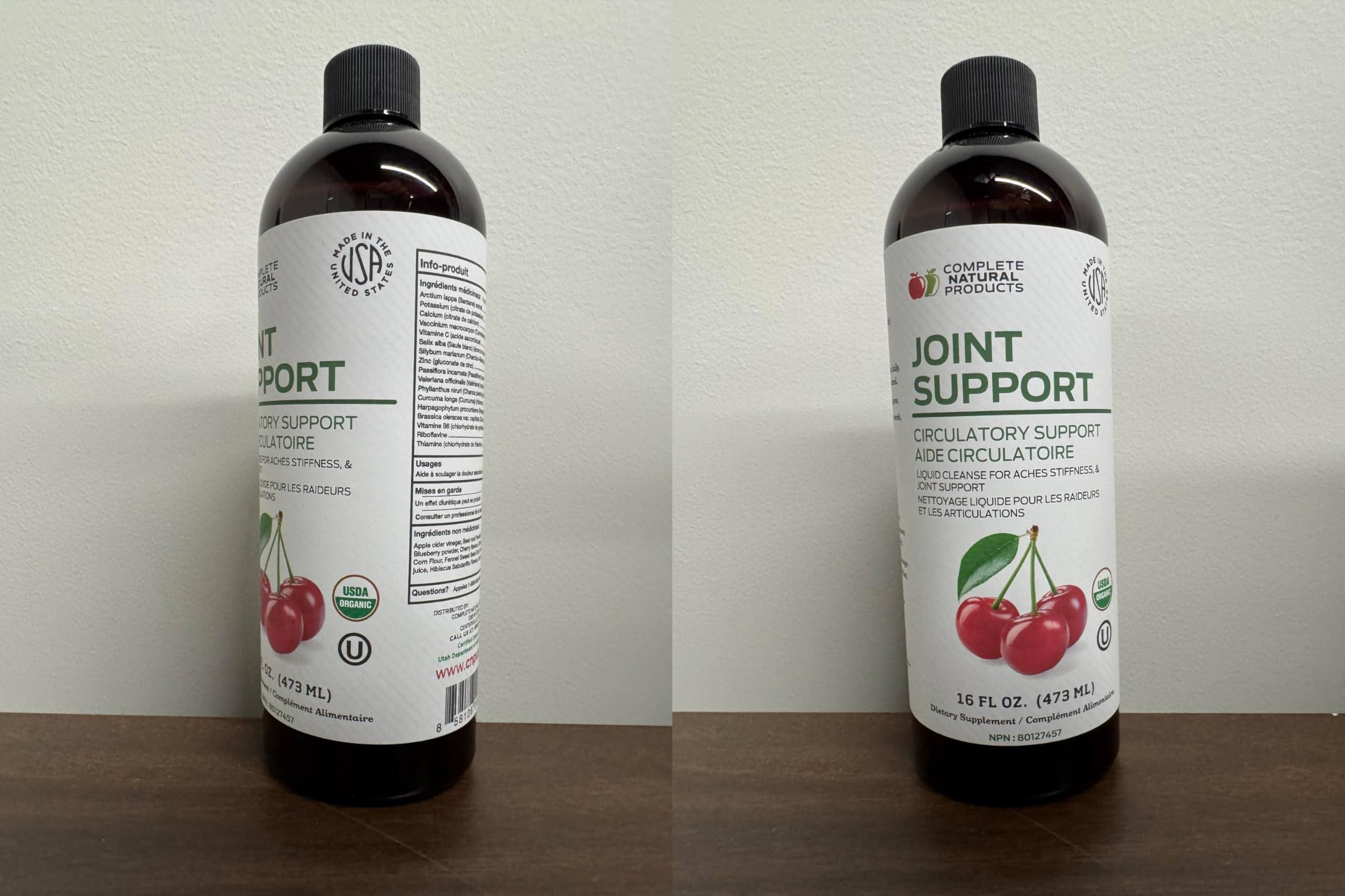 Complete Natural Products Joint Support Complete – 16 Fl Oz Organic Liquid Joint Supplement with Glucosamine Chondroitin MSM – Natural Uric Acid Cleanse & Herbal Joint Health Support for Mobility Complete Natural ProductsAu supplements