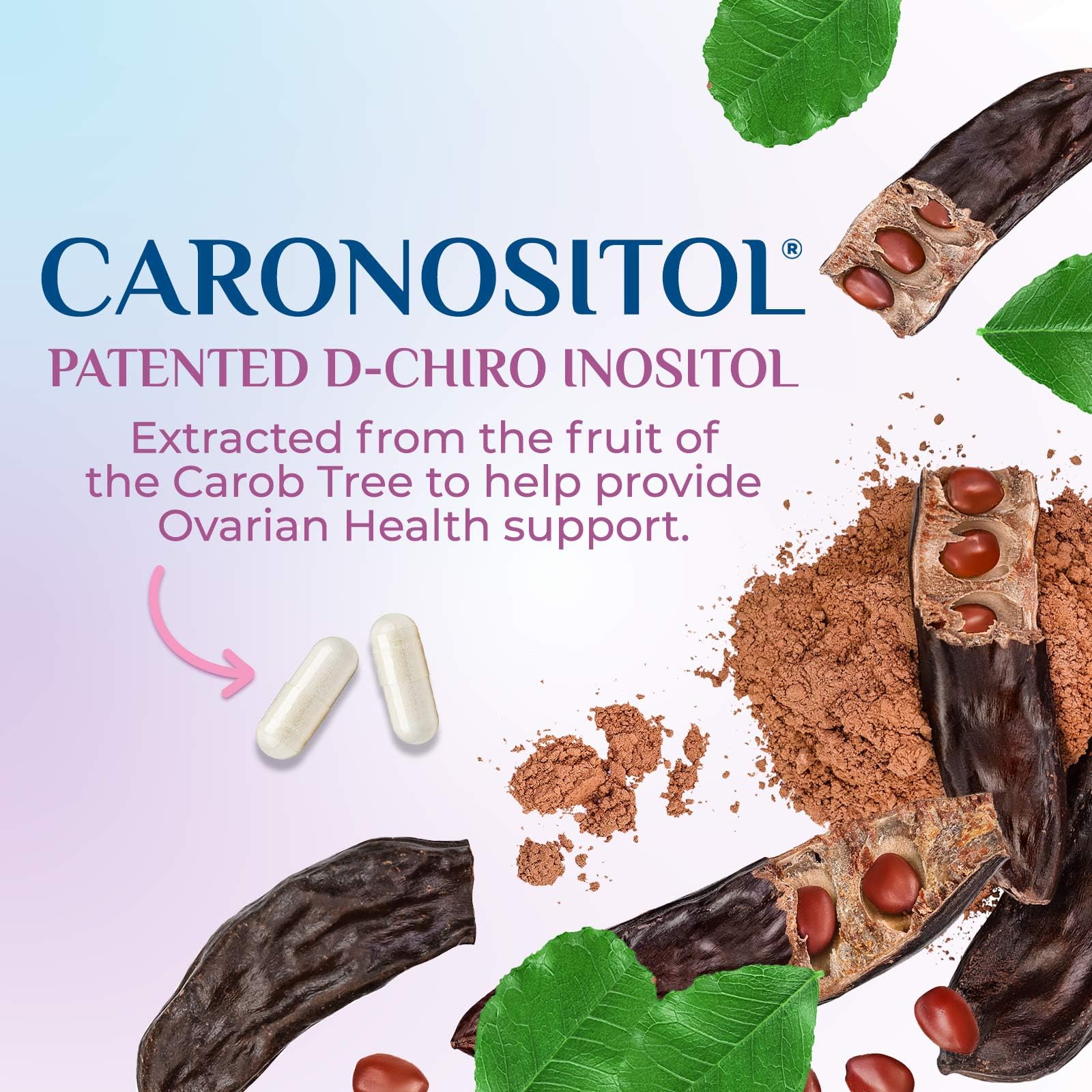 Myo-Inositol & D-Chiro Inositol 1025mg - 40:1 Ideal Ratio for Ovarian Support, Vegan Myo & D Chiro Supplement for Women's Natural Balance and Hormone Support, Vitamin B8, Non-GMO - 120 Capsules Nature's GlowAu supplements