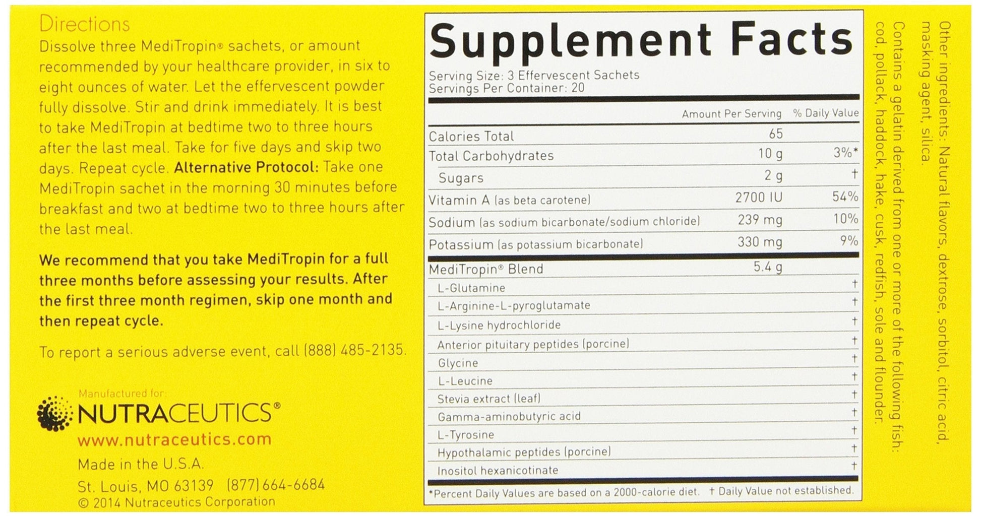 Nutraceutics Meditropin – Anti-Aging Amino Acid Supplement for Adults – Supports Natural Growth Hormone Production, Vitality & Recovery – 60 Sachets NutraceuticsAu supplements