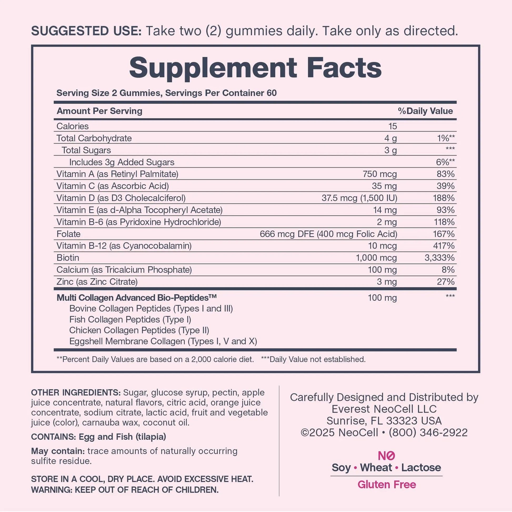 NeoCell Women's Multi Gummy with Collagen | 120 Gummies | Essential Vitamins & Minerals | Berry Flavor Supplement NeoCellAu supplements