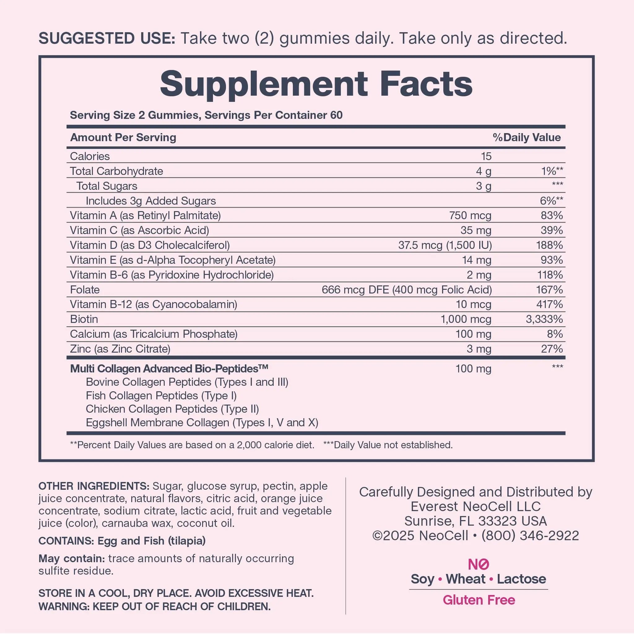 NeoCell Women's Multi Gummy with Collagen | 120 Gummies | Essential Vitamins & Minerals | Berry Flavor Supplement NeoCellAu supplements