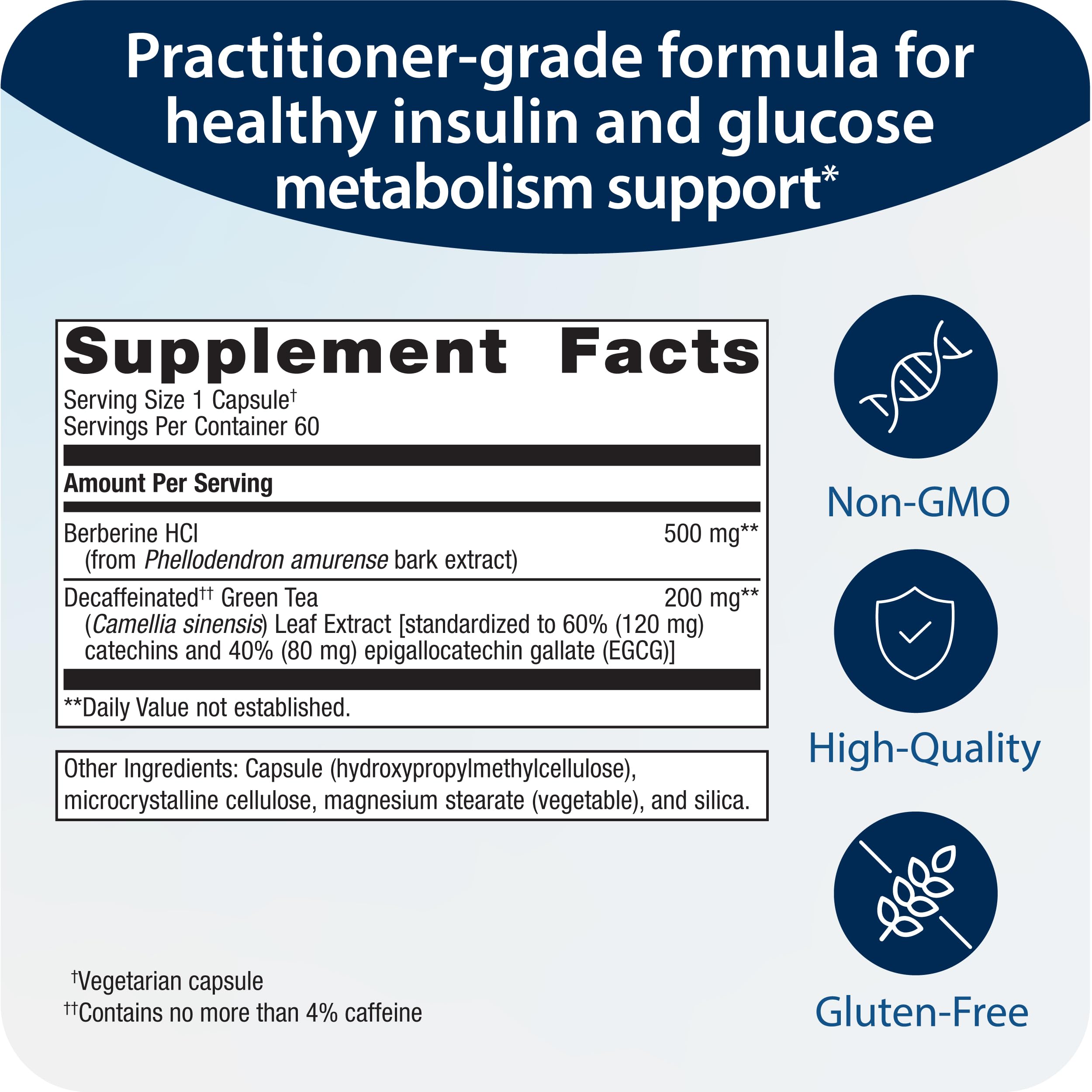 Metagenics Berberine GT - 500 mg Berberine HCl - Supports Heart Health & Carbohydrate MetagenicsAu supplements