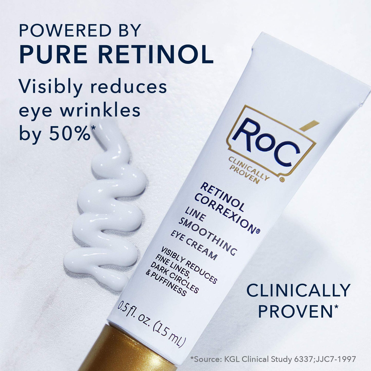 RoC Retinol Correxion Eye Cream Mini for Dark Circles & Puffiness, Daily Wrinkle RoCUS supplements