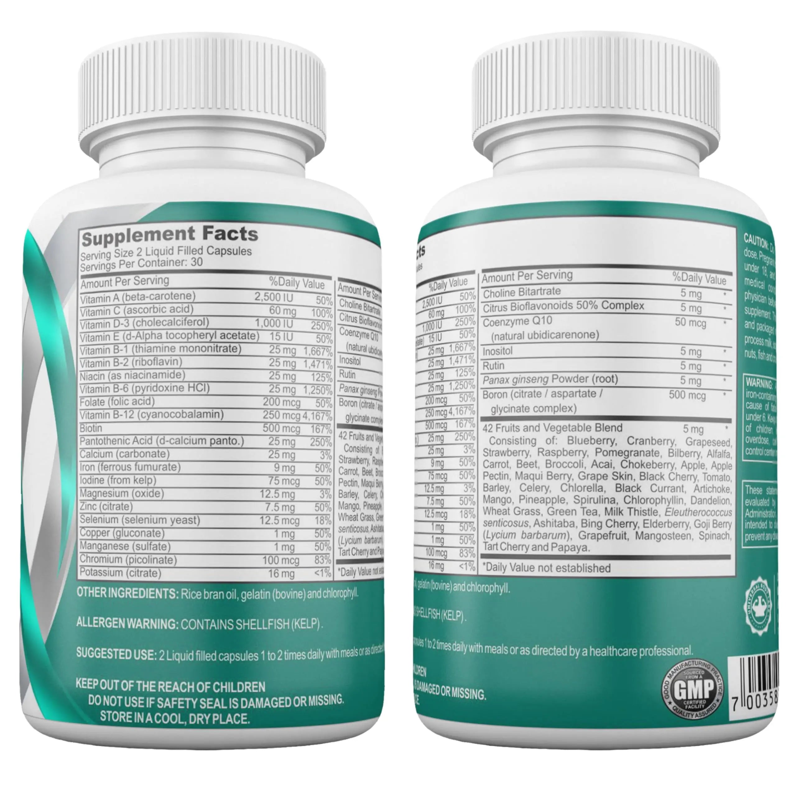 Bariatric Multivitamin with Iron – 2 Softgels Daily, Liquid-Filled Rapid-Absorption Softgels for Gastric Sleeve & Bypass Patients – Bari Liquid Force Universal Body LabsAu supplements