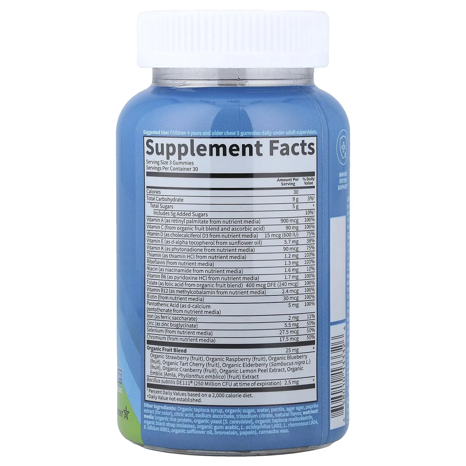 Kids Multivitamin Gummy with Iron + Probiotics for Immune Health & Digestion: Vitamins D, C, E, B, Zinc for Energy & Development, Vitamin Code Garden of LifeAu supplements