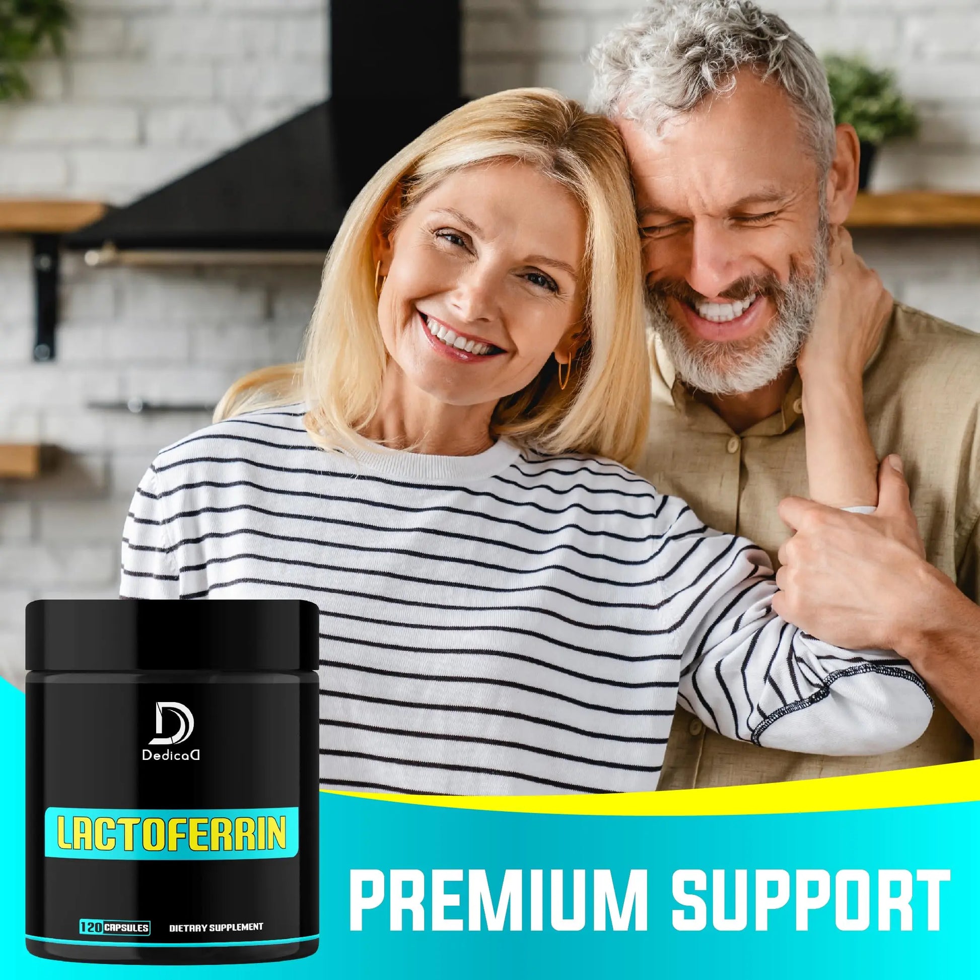 DEDICAD 500Mg Lactoferrin Supplement - 120 Capsules for 2-Month Supply DEDICADnz supplements