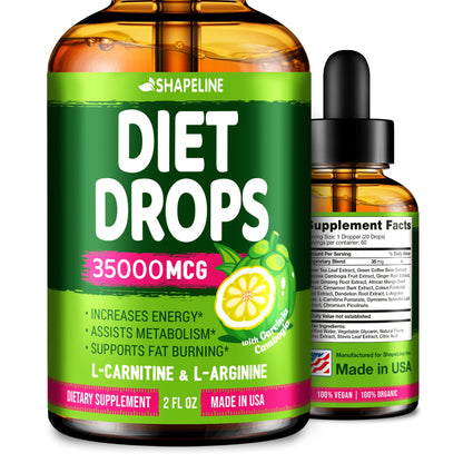 SHAPELINE Weight Loss Drops - Diet Drops 1 Fl Oz & 2 Fl Oz - Made in The USA - Appetite SHAPELINEUS supplements