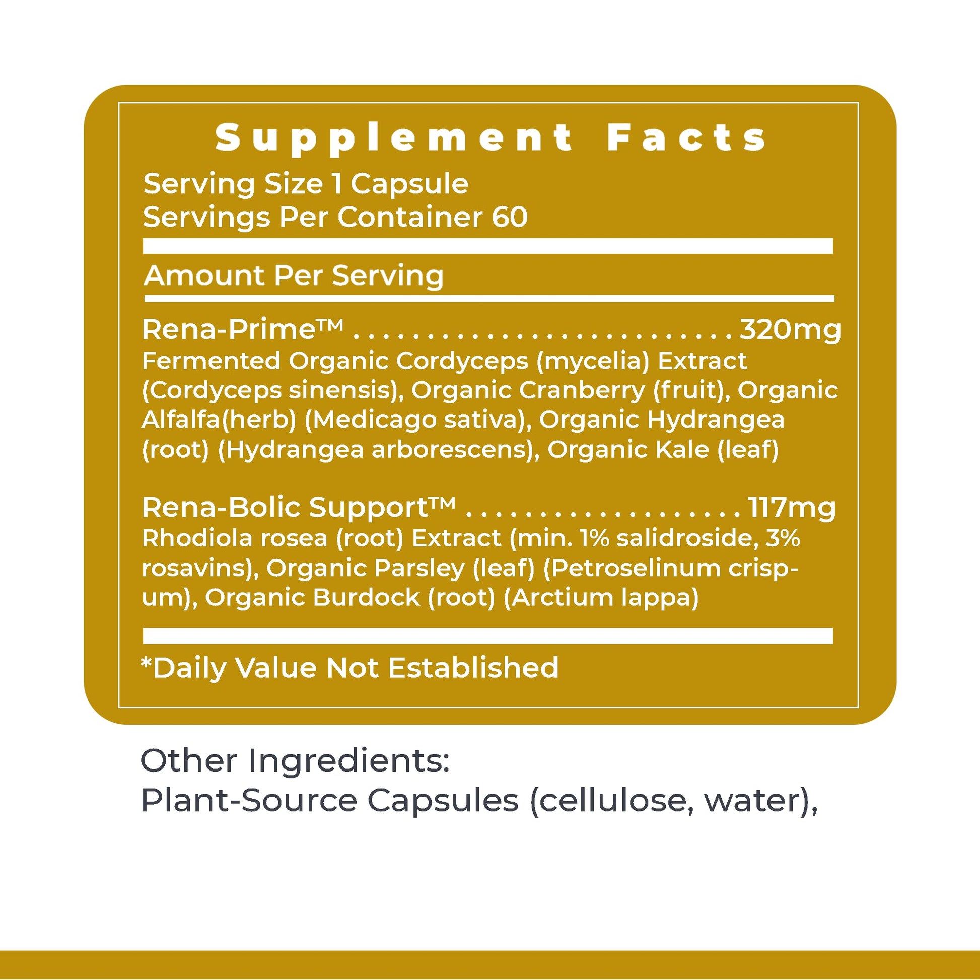 Premier Research Labs RenaVen - Premier Kidney Support for Kidney Cleanse Detox and Repair | Improve Kidney Function and Urinary Support with Fermented Cordyceps - 60 Plant-Source Capsules Premier Research LabsAu supplements